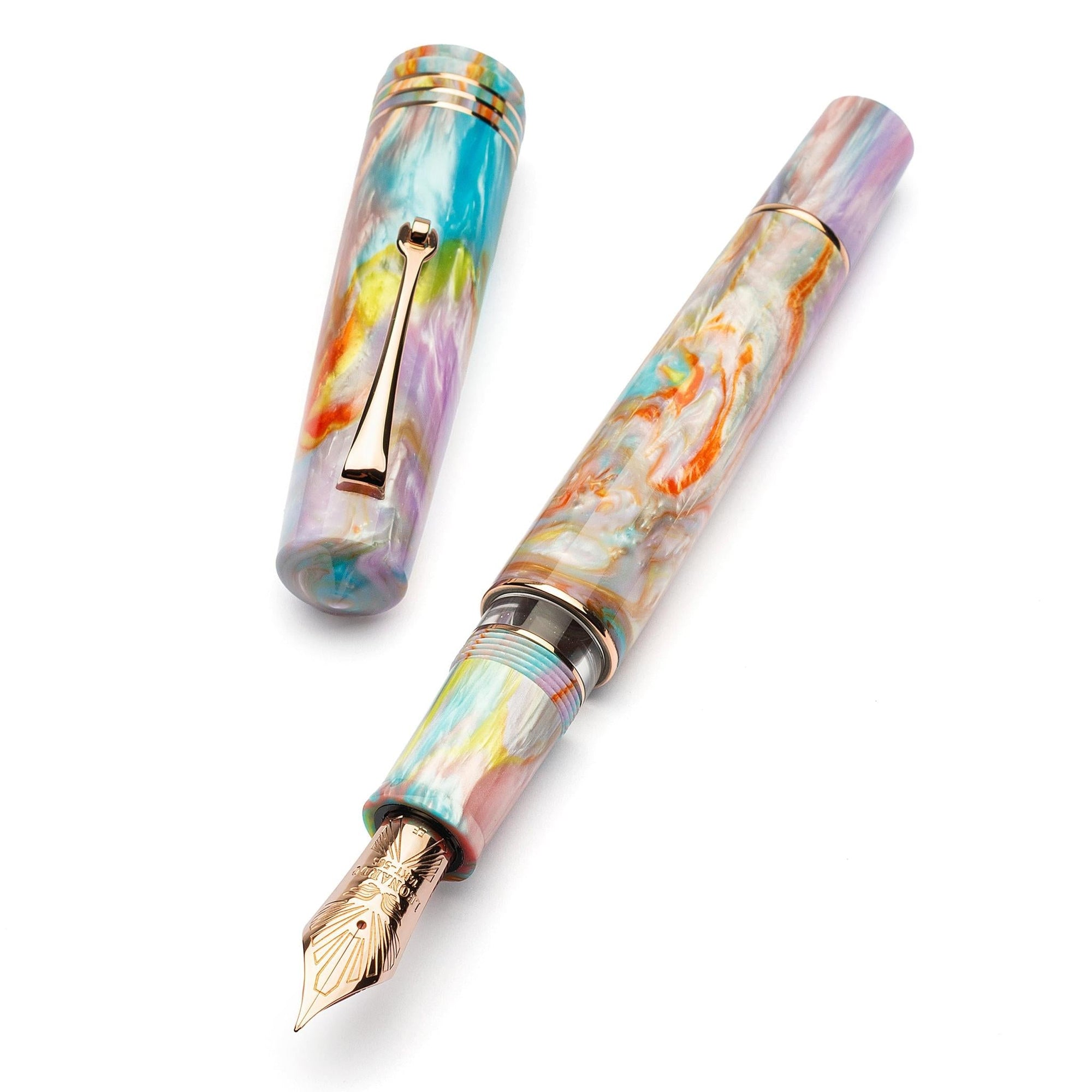 Leonardo Momento Zero Grande 2.0 Fountain Pen – Primary Manipulation 4 – RGT #8 14K Gold