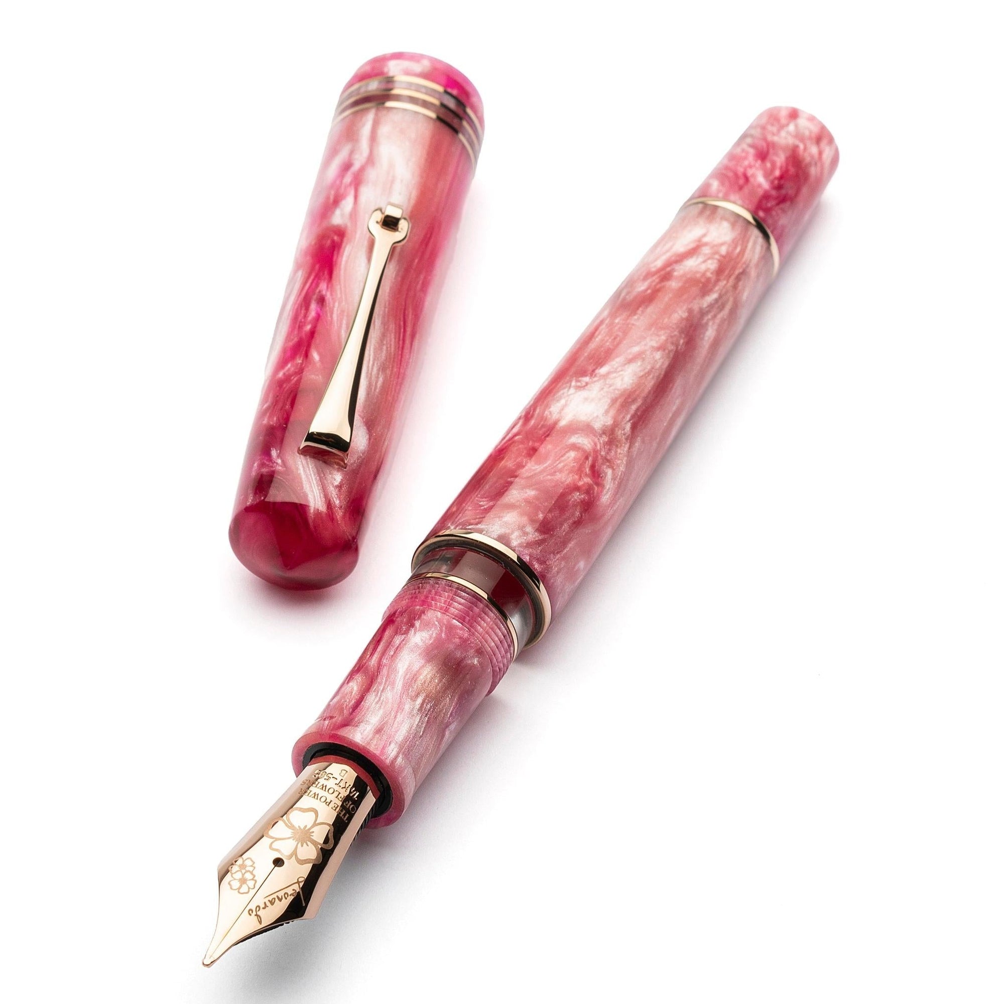 Leonardo Momento Zero Grande 2.0 Fountain Pen – Sakura – RGT #8 14K Gold