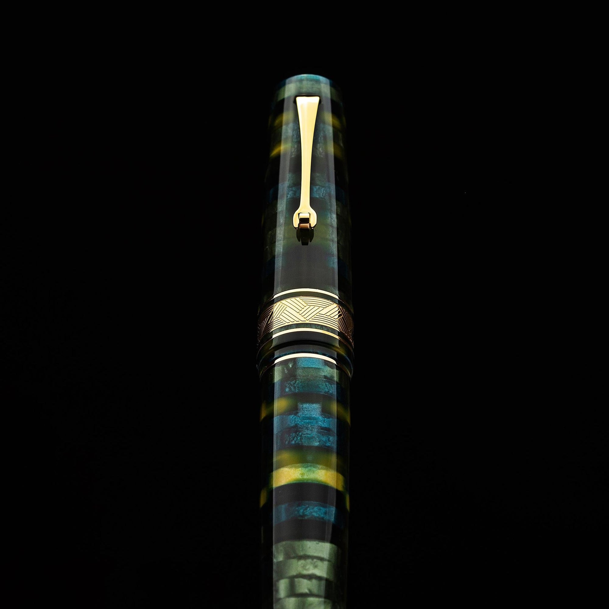 Leonardo Momento Zero Grande Fountain Pen – Mosaico Baobab – GT #6