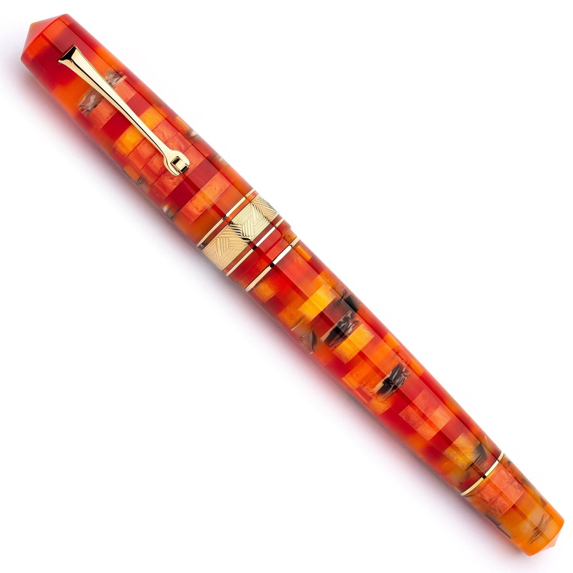 Leonardo Momento Zero Grande Fountain Pen – Mosaico Mango – GT #6