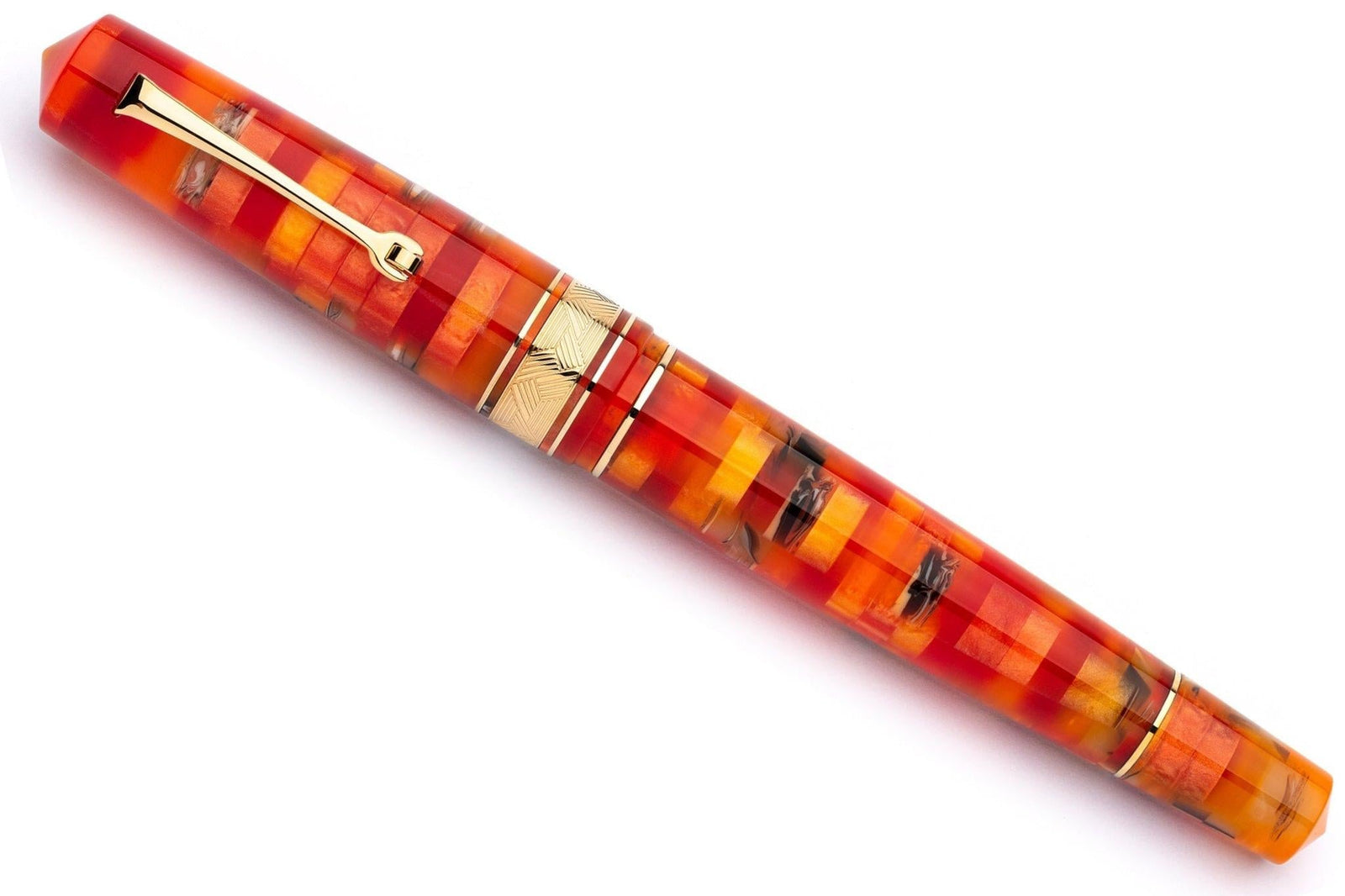 Leonardo Momento Zero Grande Fountain Pen – Mosaico Mango – GT #6