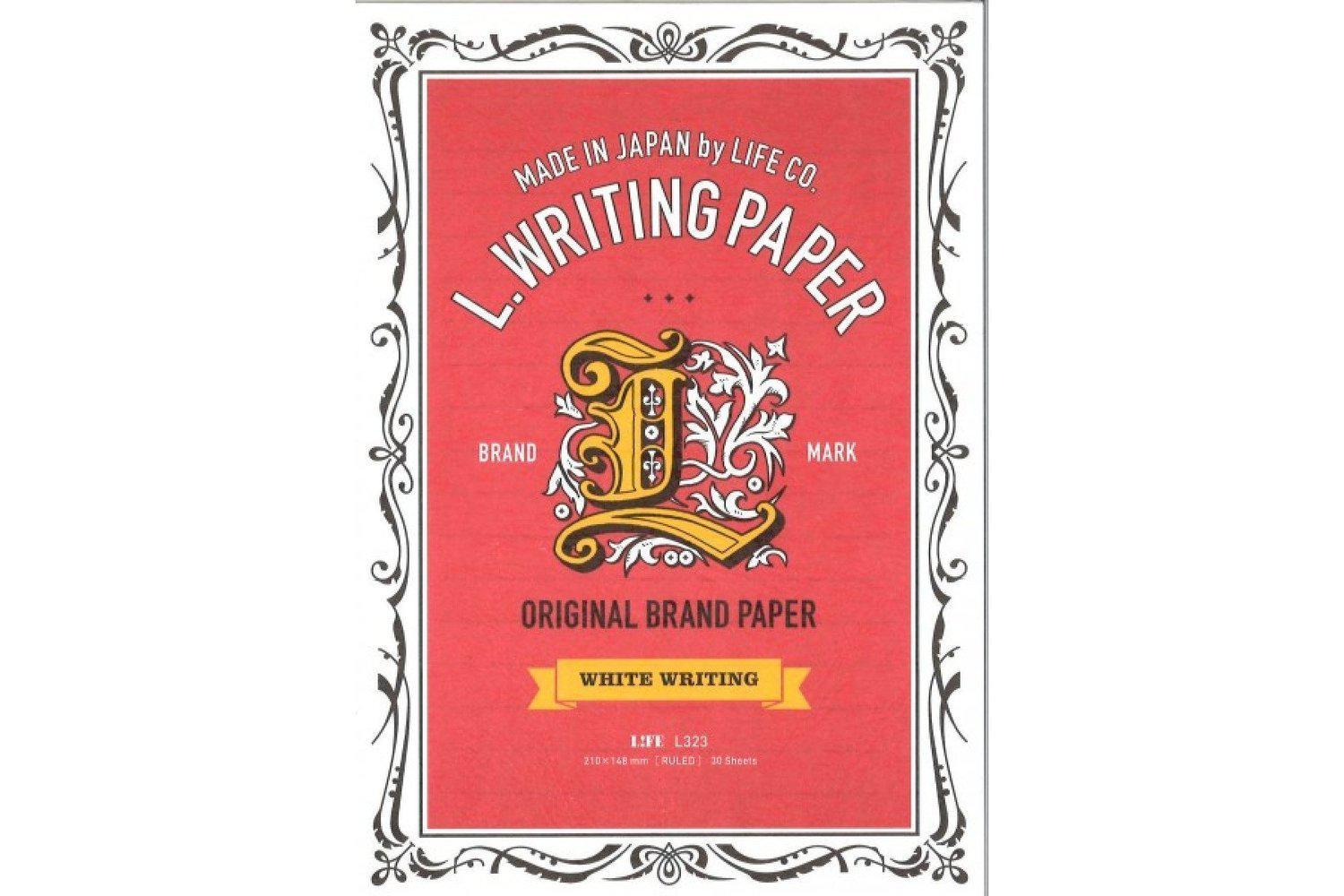 Life Writing Paper Notepad - A5 - White - 60 Pages