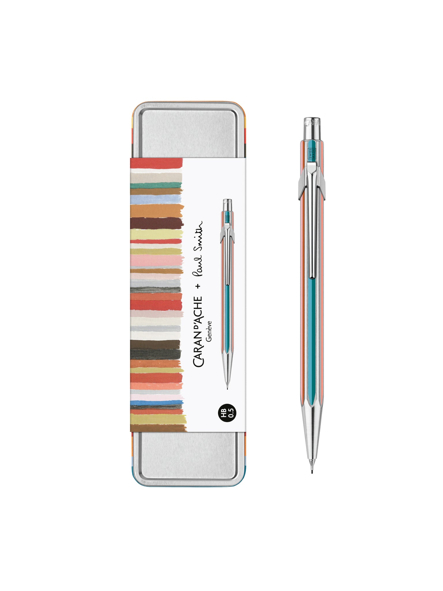 Caran d’Ache 849 Paul Smith 5. Edisyon Versatil Kalem 0,5 mm – Gümüş