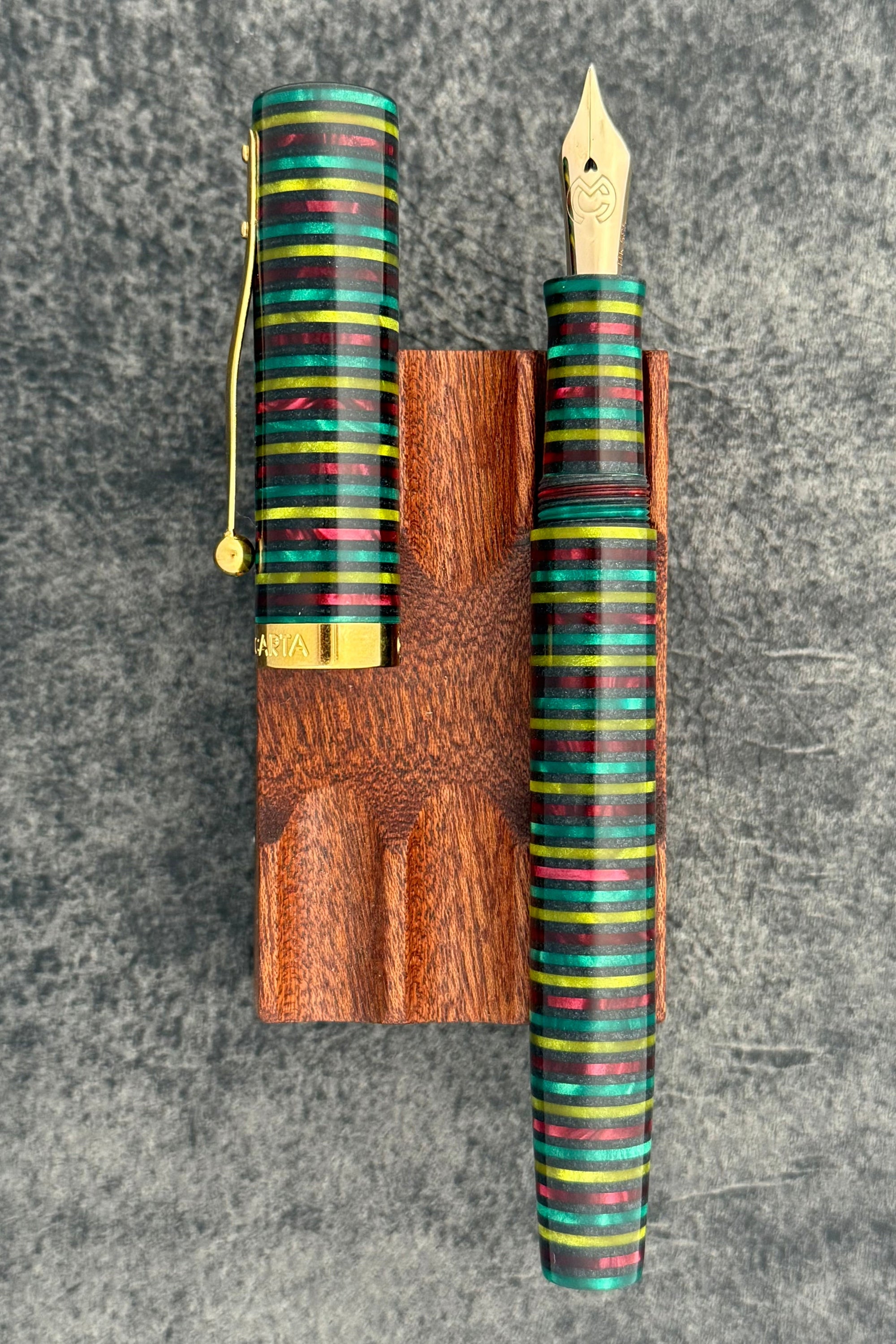 Magna Carta Mag 600 Dolmakalem 14k Gerçek Esnek Uç -Model - CA Pen Show Edt