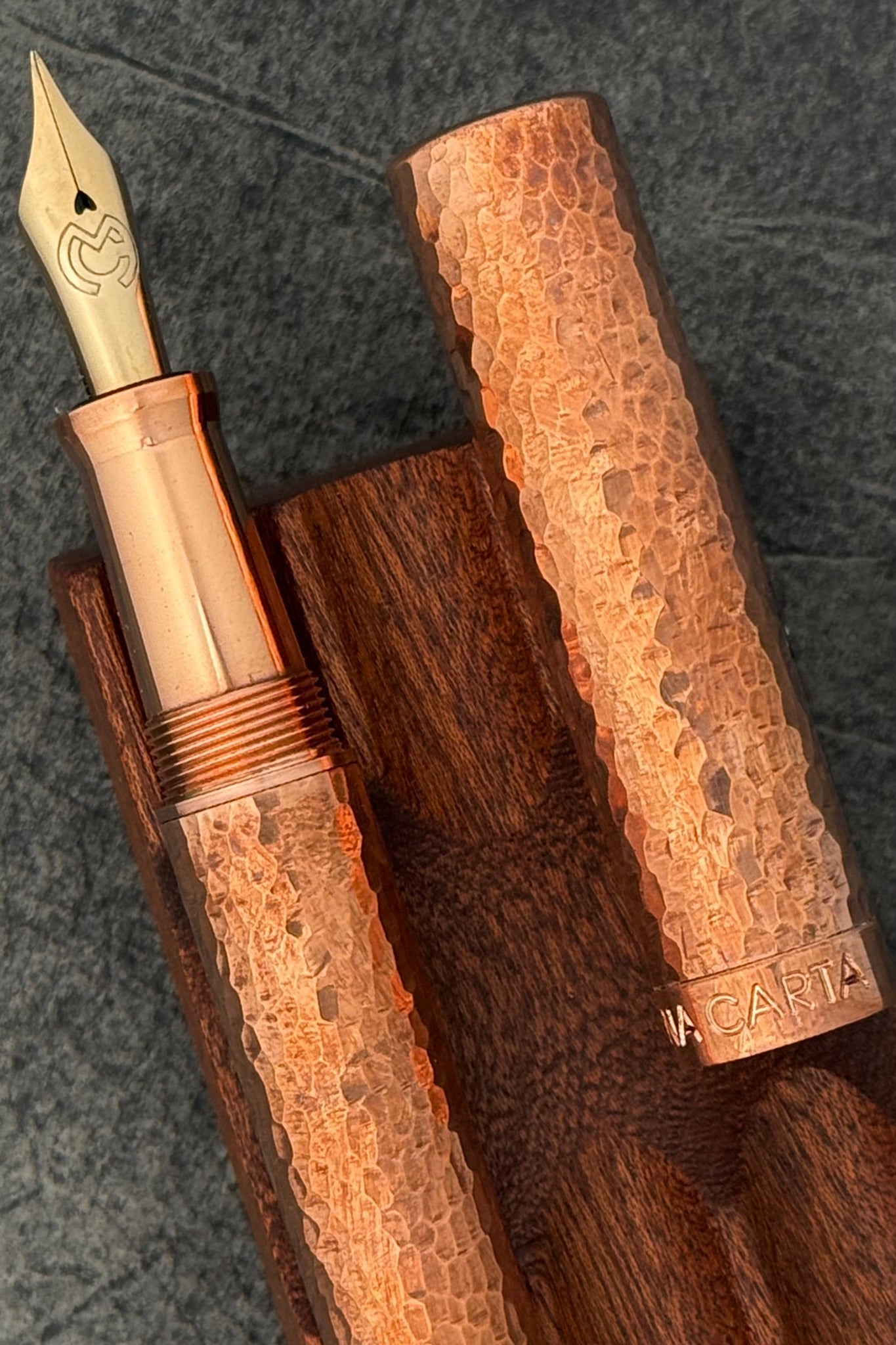 Magna Carta Mag 600 Dolmakalem 14k Gerçek Esnek Uç -Model - Dövme Bakır (Hafif)