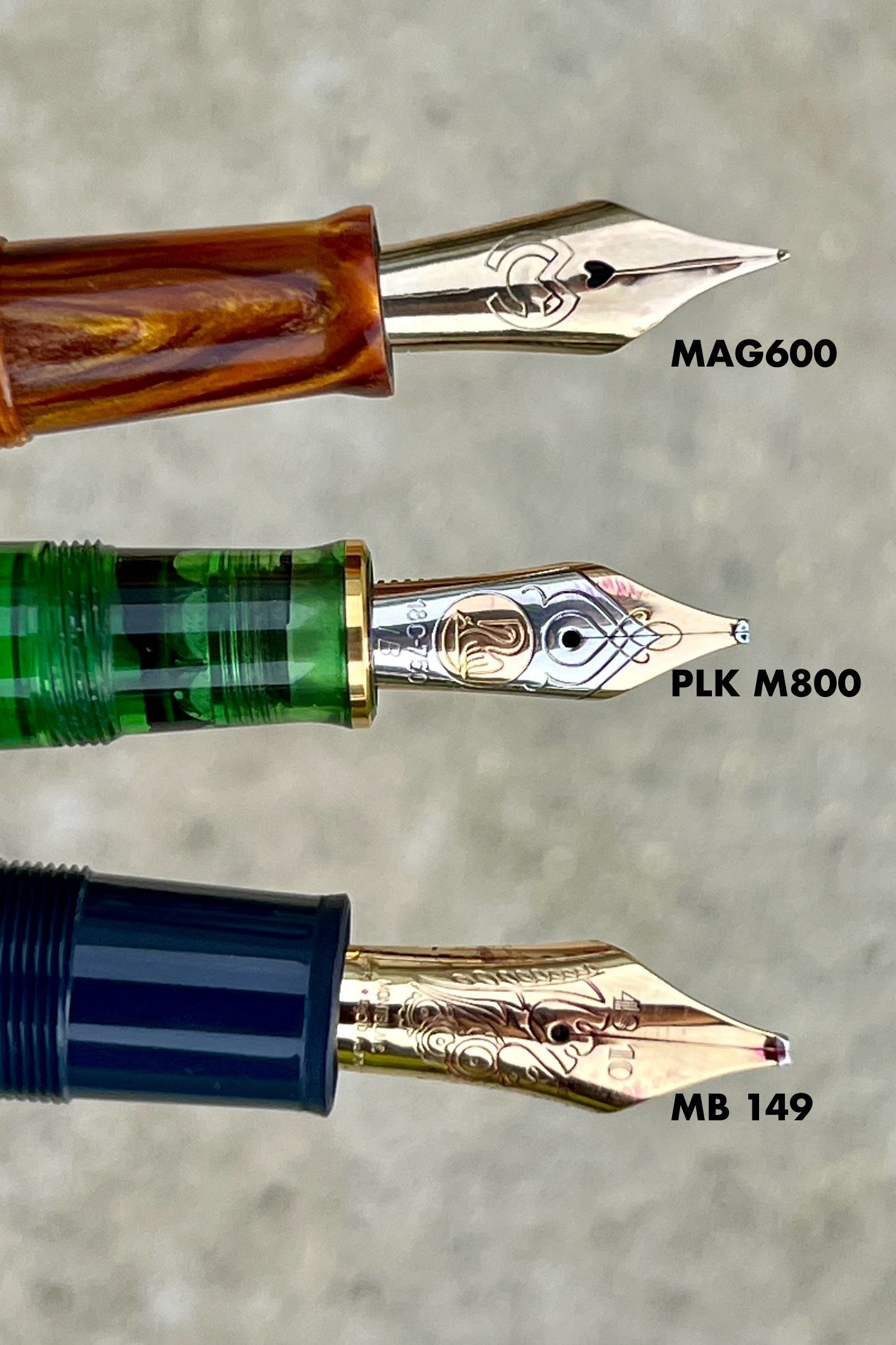 Magna Carta Mag 600 Dolmakalem 14k Gerçek Esnek Uç -Model - Mavi Stacked