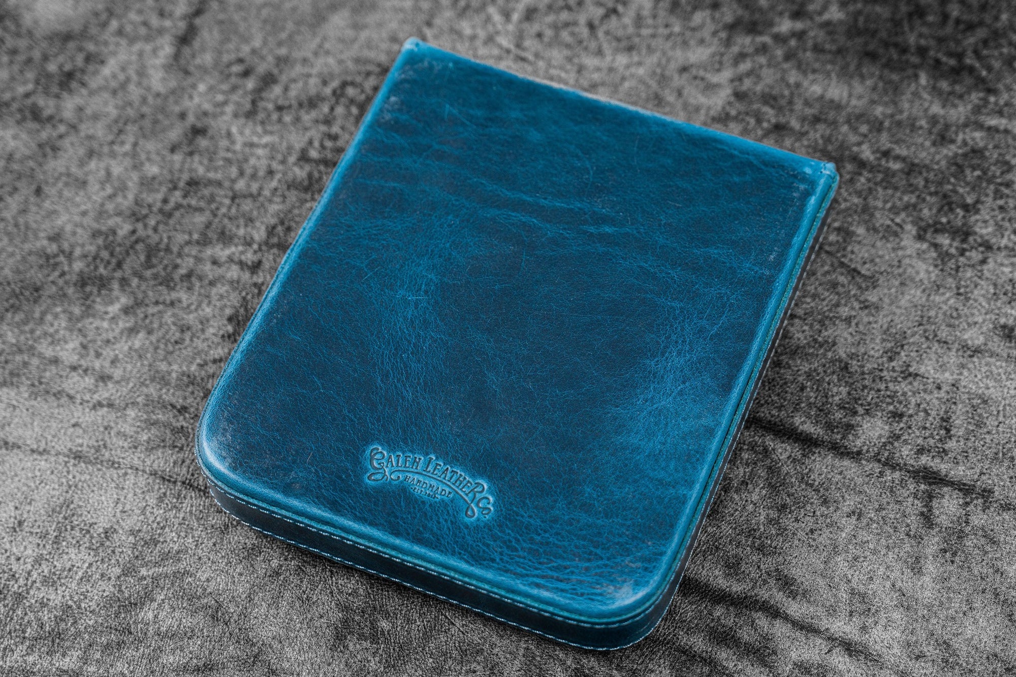 Magnum Opus 6&#39;lı Kapaklı Deri Kalemlik - C.H. Okyanus Mavi