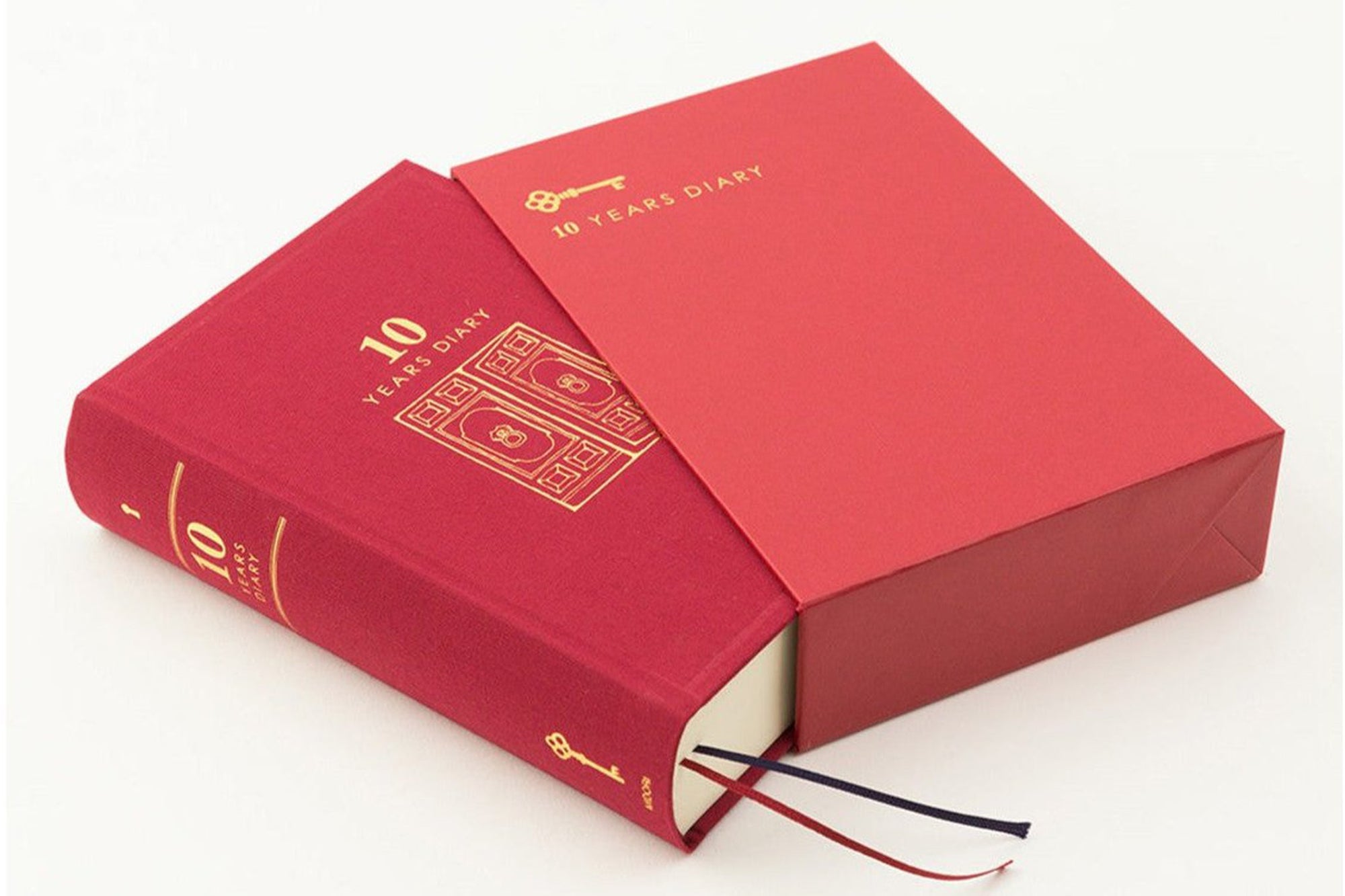 Midori 10 Year Diary Red