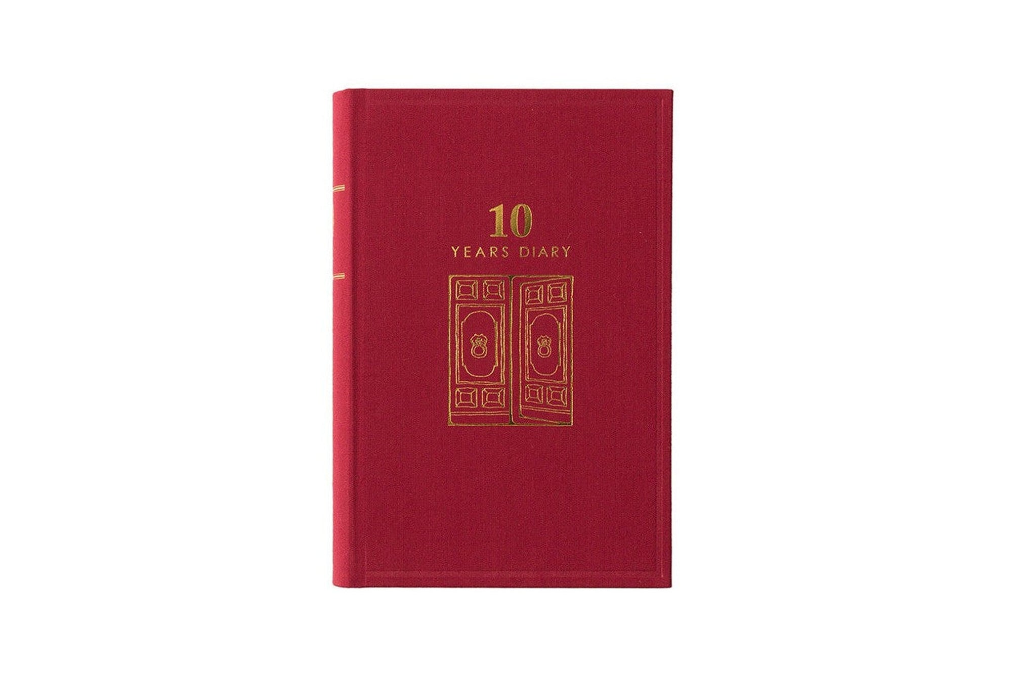 Midori 10 Yıllık Ajanda - Kırmızı