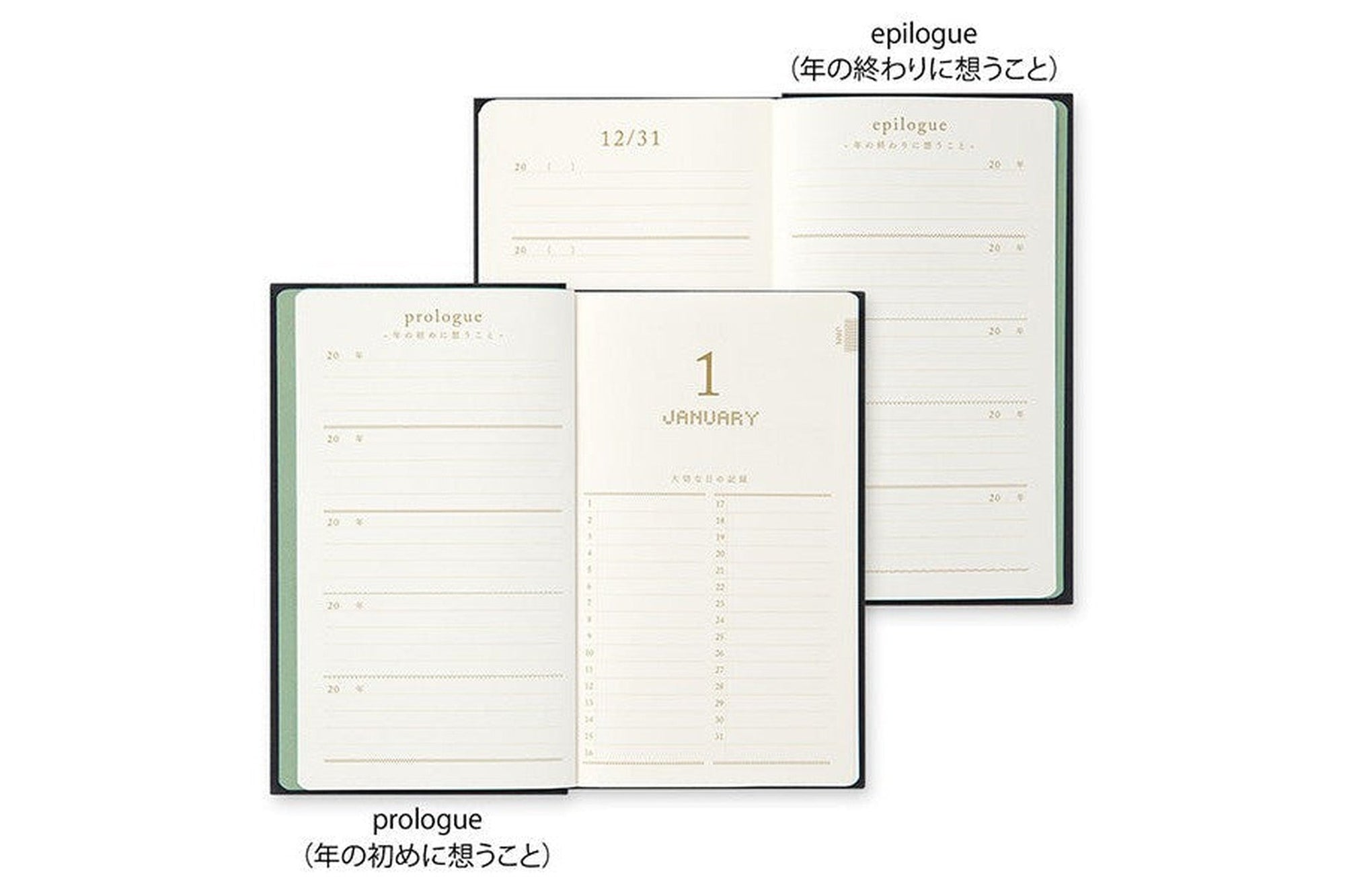 Midori 5 Yıllık Ajanda - Nakışlı - Siyah