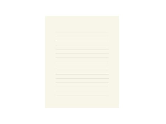 Midori MD Paper Letterpad Bloknot - Çizgili- 50 Yaprak