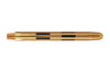 Gold pen on a white background