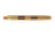 Gold pen on a white background