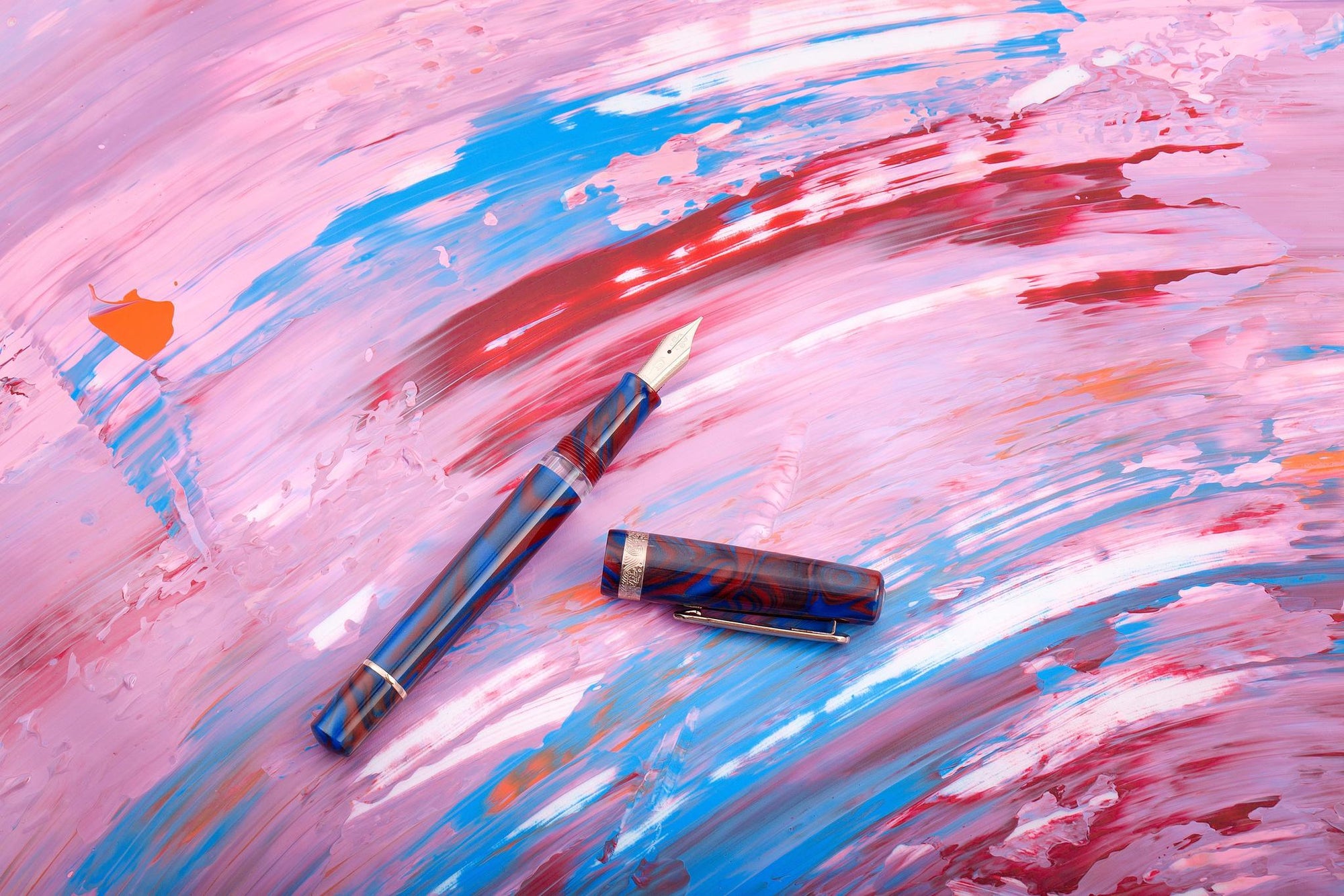 Nahvalur (Narwhal) Schuylkill Dragonet Sapphire Limited Edition Dolma Kalem