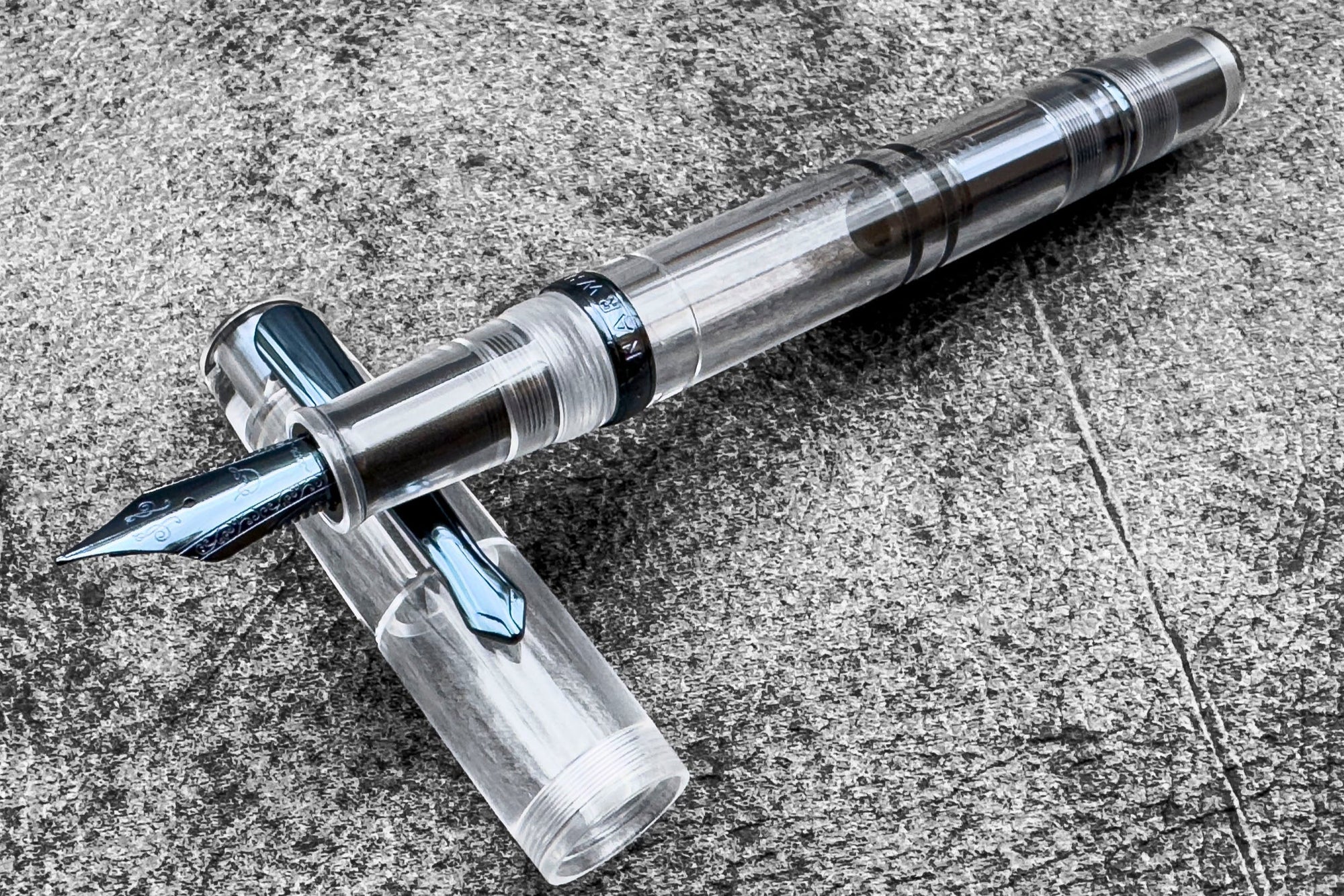 Nahvalur X Galen Original Demo Fountain Pen - Deep Navy