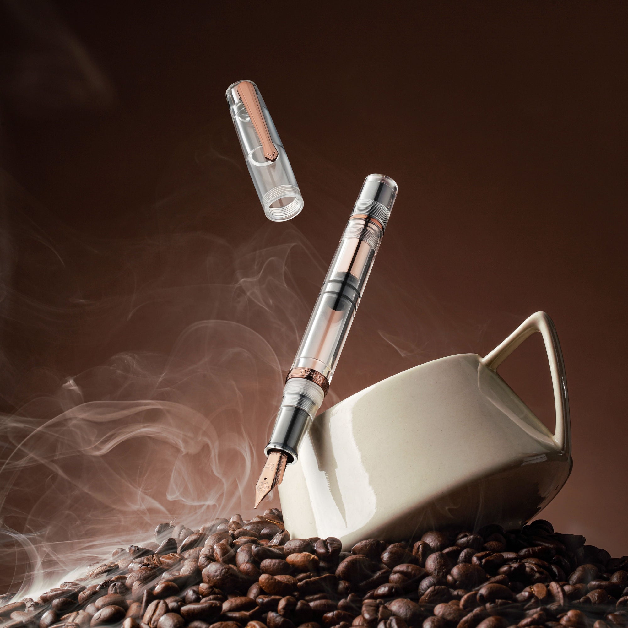 Nahvalur Original Fall Şeffaf Pistonlu Dolma Kalem