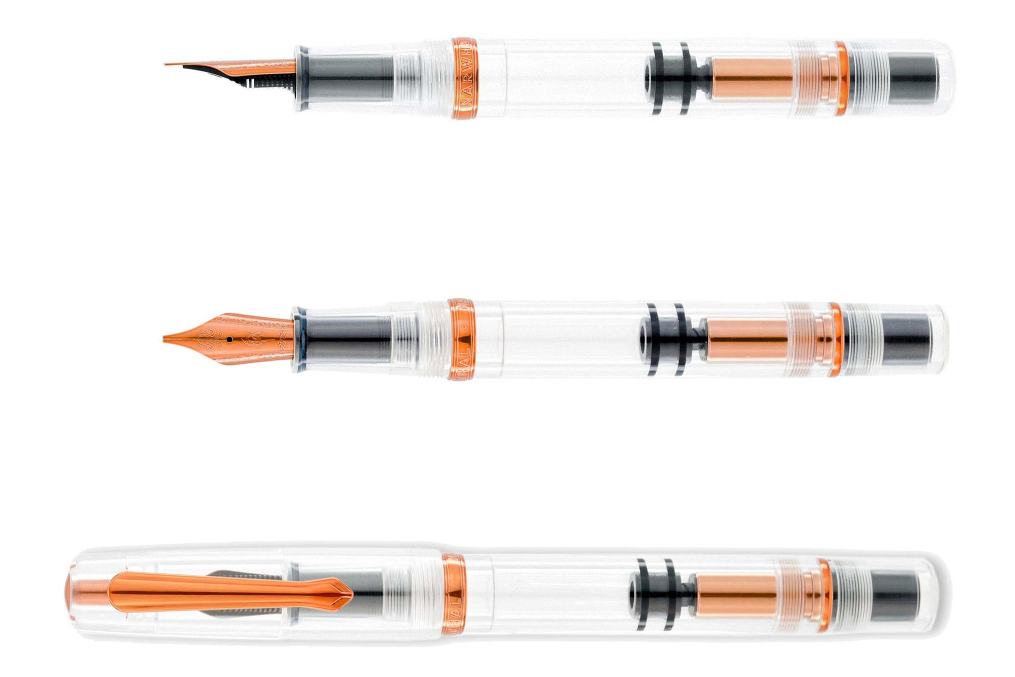 Nahvalur Original Summer Şeffaf Turuncu Dolma Kalem