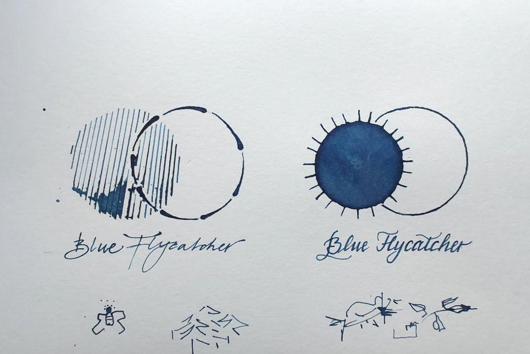 Shanghai Stationary Ink - Blue Flycatcher - 30ml