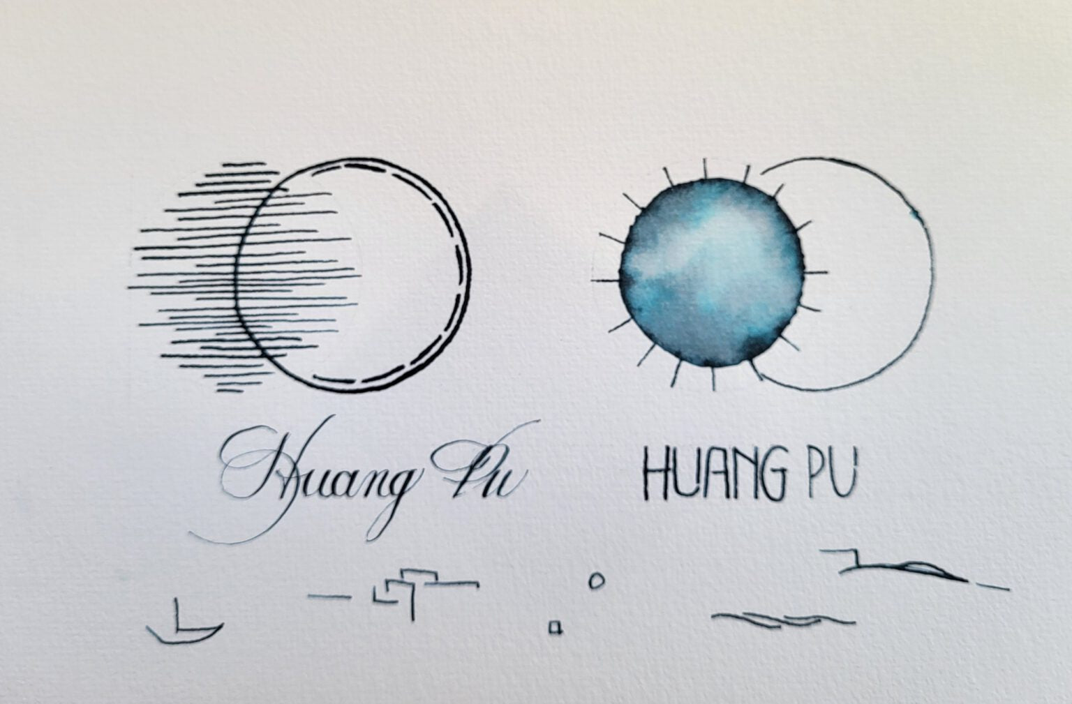 Shanghai Stationary Ink - Huang Pu - 50ml