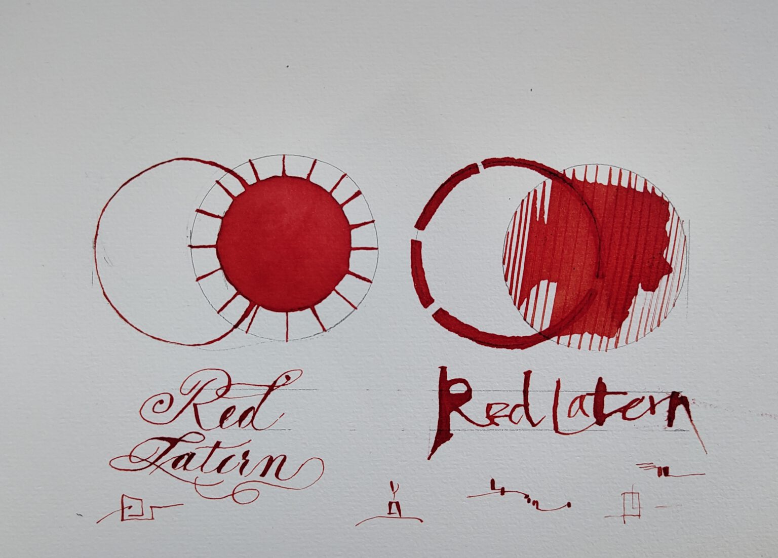 Shanghai Stationary Ink - Red Lantern - 50ml