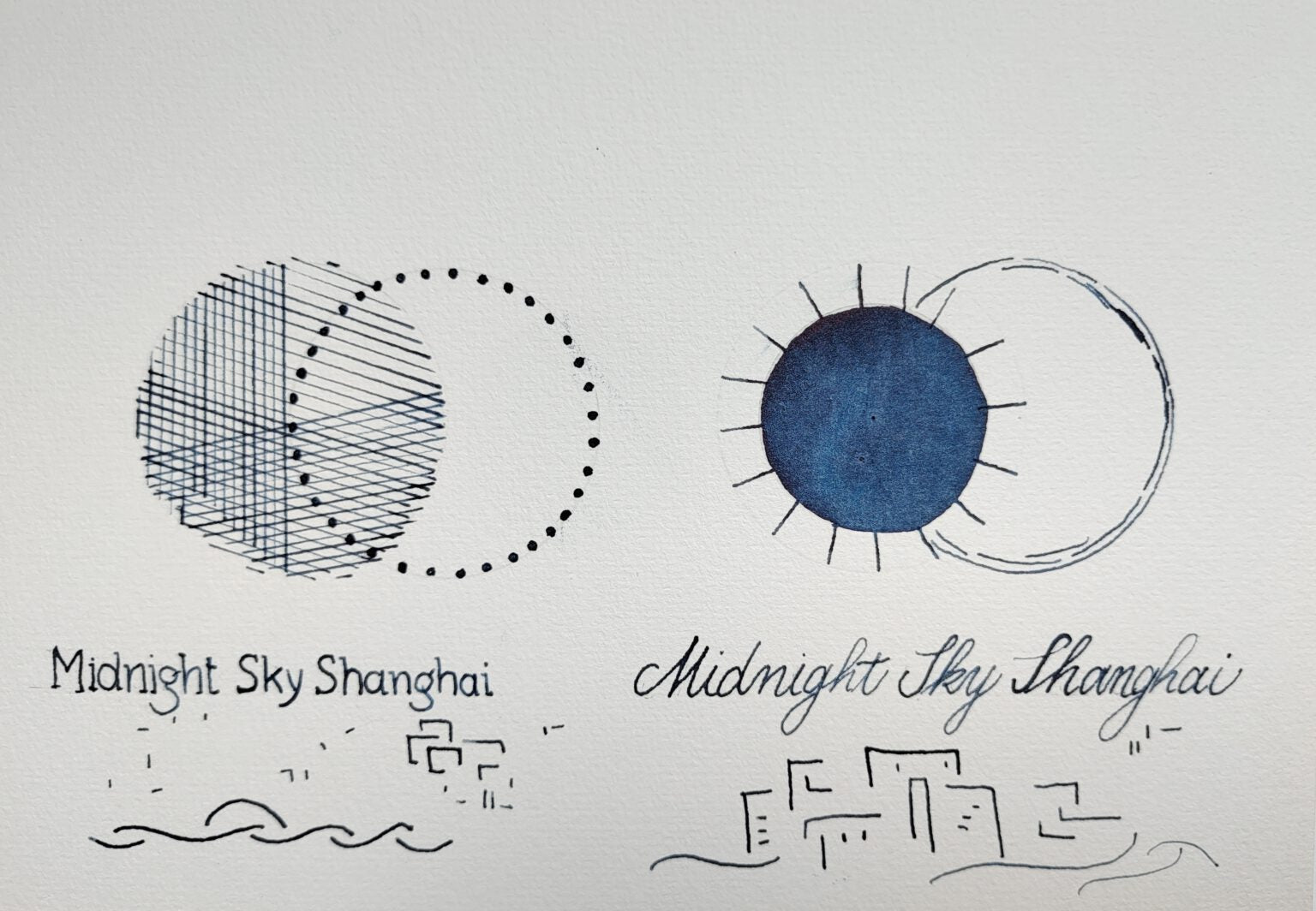 Shanghai Stationary Mürekkep - Midnight Sky Shanghai - 50ml
