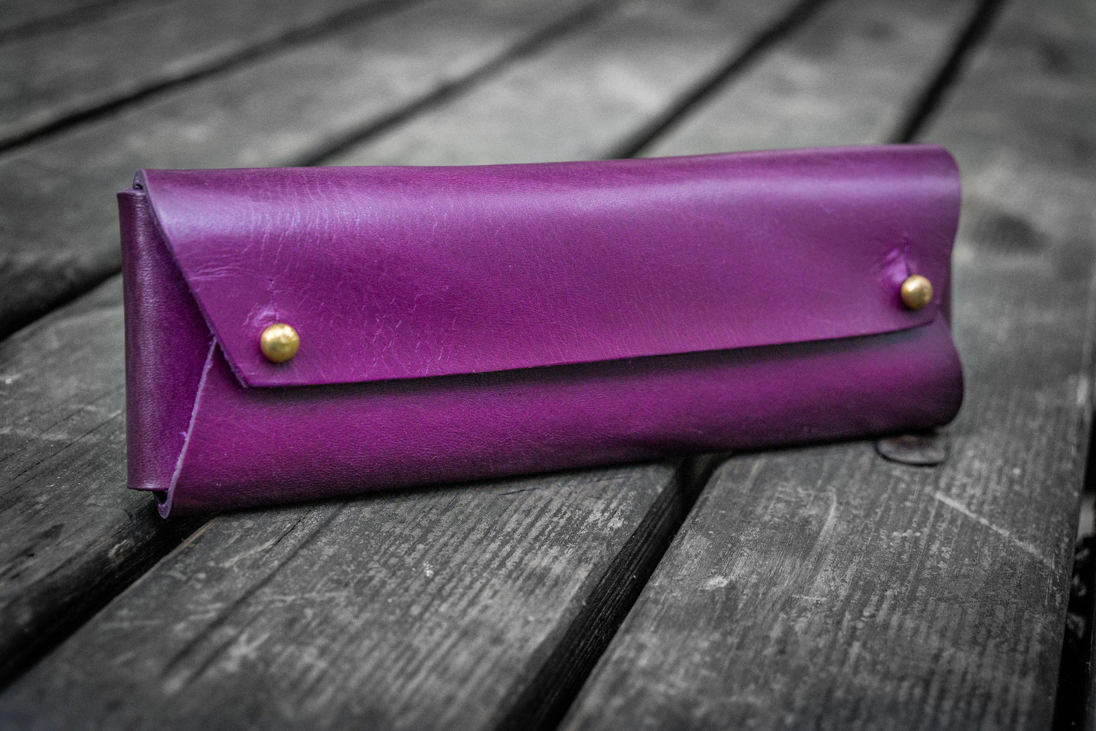 Student Deri Kalemlik - Purple