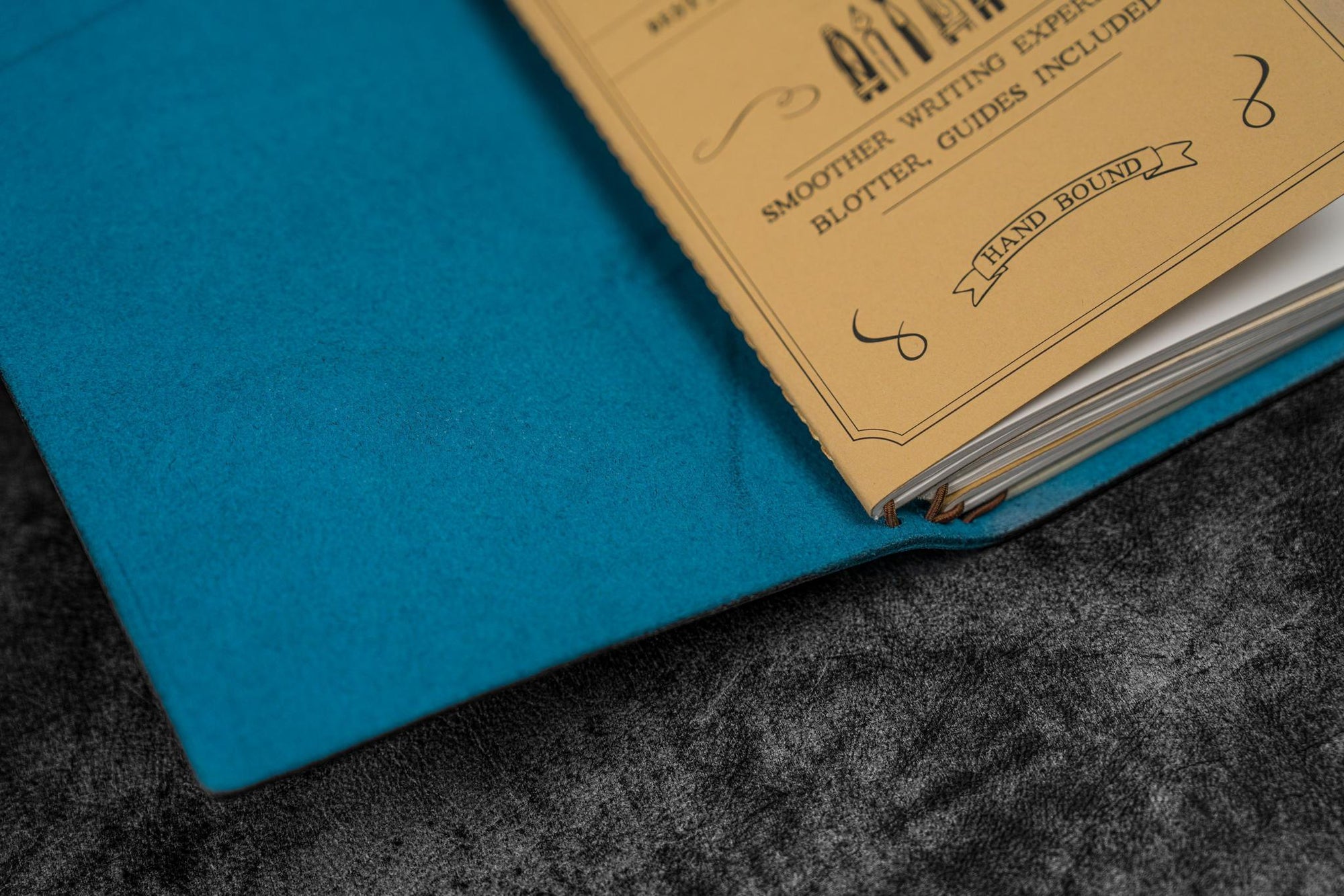 Traveler&#39;s Notebook Deri Kılıf - C. H. Ocean Blue