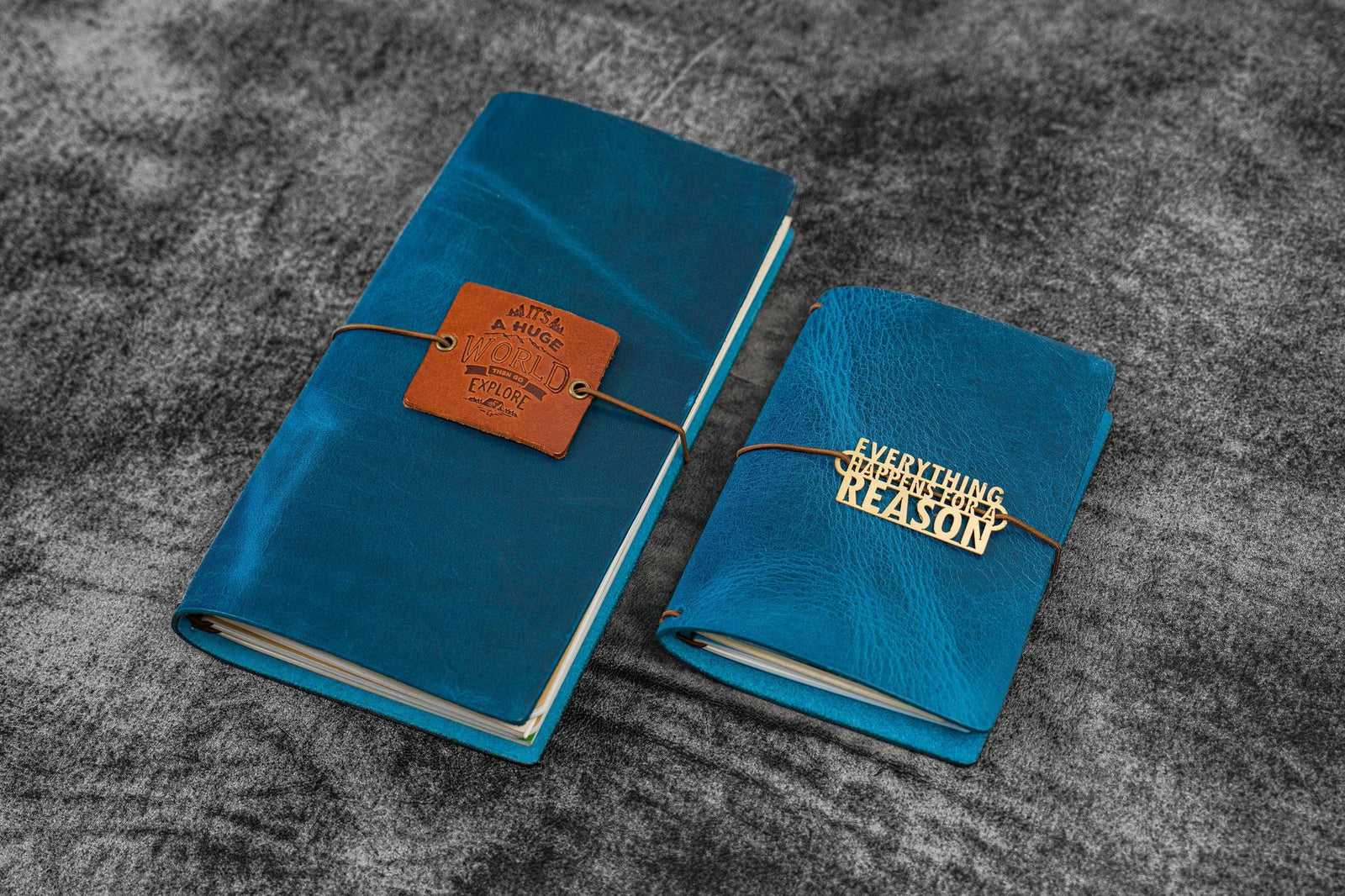Traveler's Notebook Deri Kılıf - C. H. Ocean Blue
