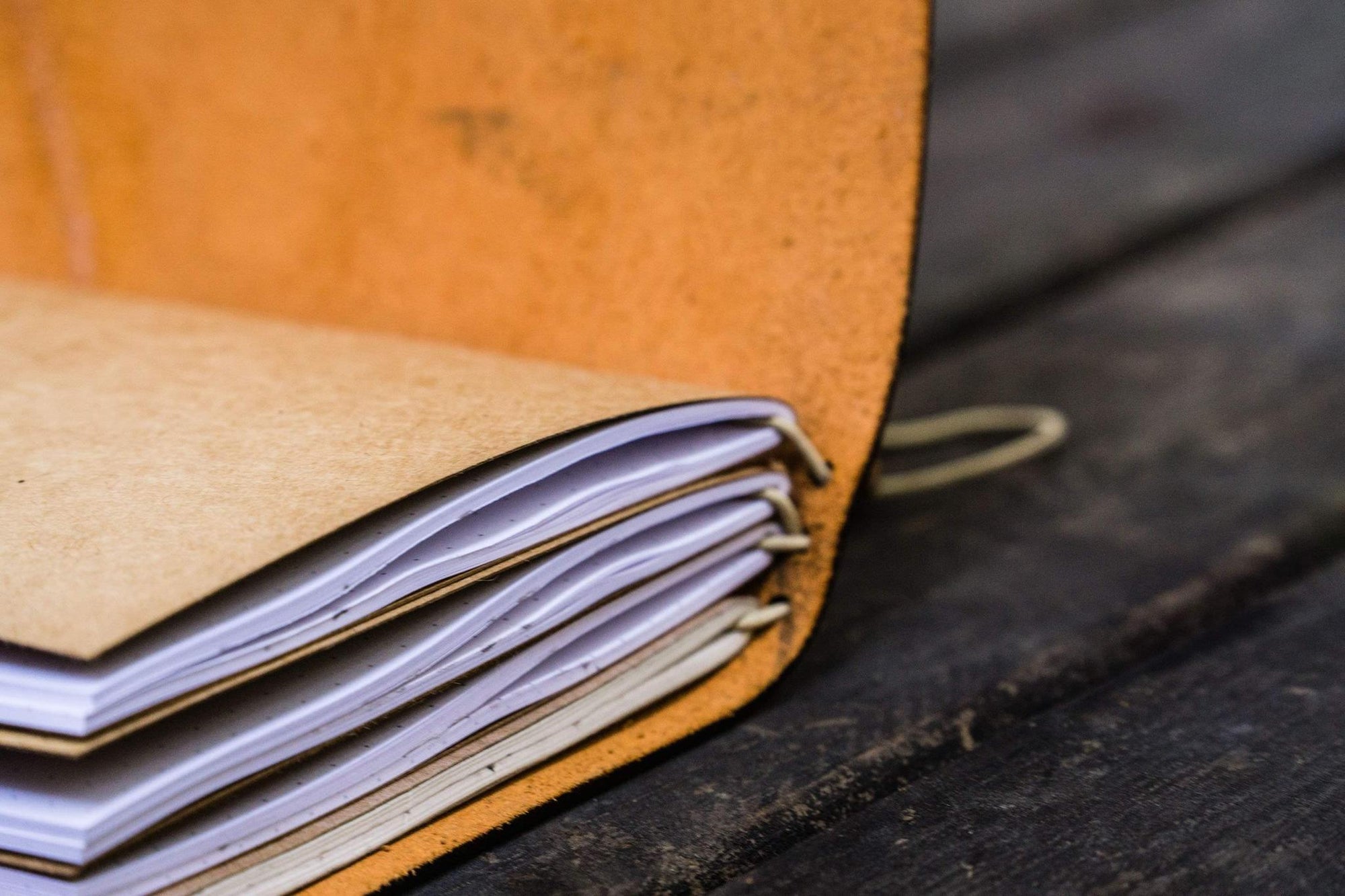 Traveler&#39;s Notebook Deri Kılıf-Crazy Horse Tan