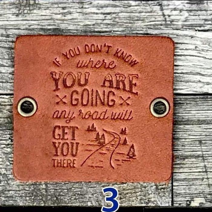 Traveler&#39;s Notebook için Deri Etiket