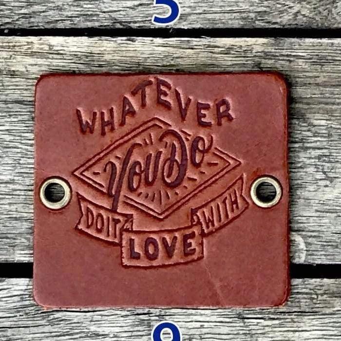 Traveler&#39;s Notebook için Deri Etiket