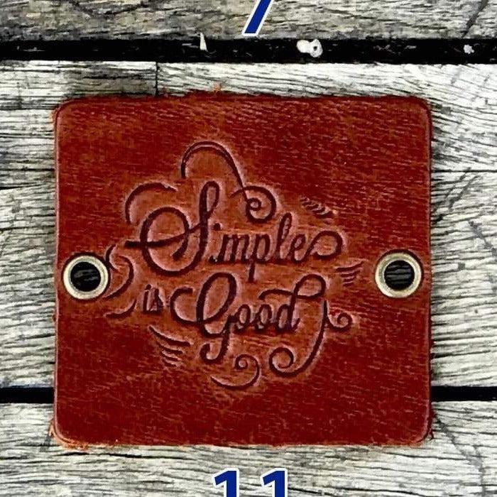 Traveler&#39;s Notebook için Deri Etiket