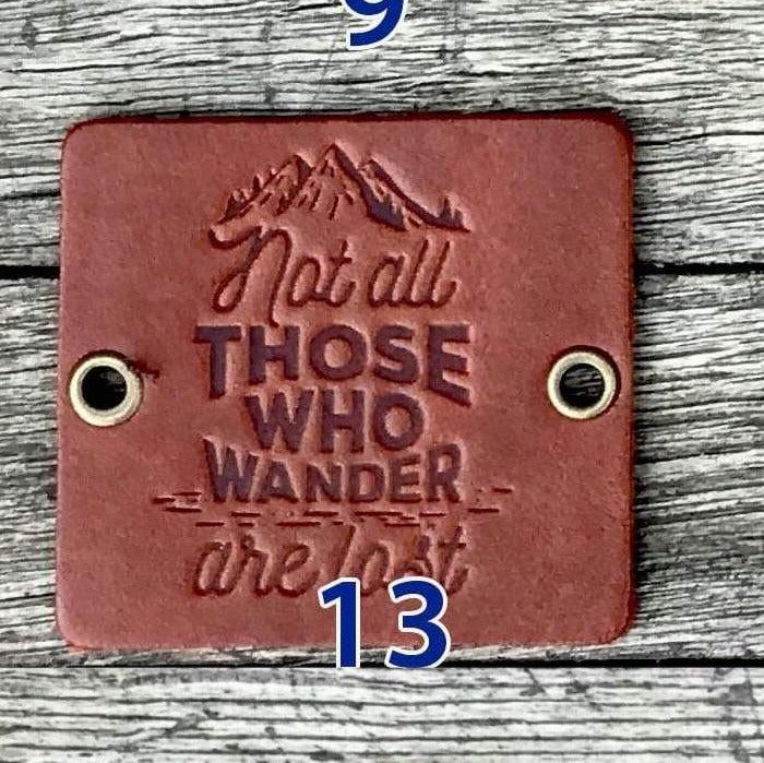 Traveler&#39;s Notebook için Deri Etiket