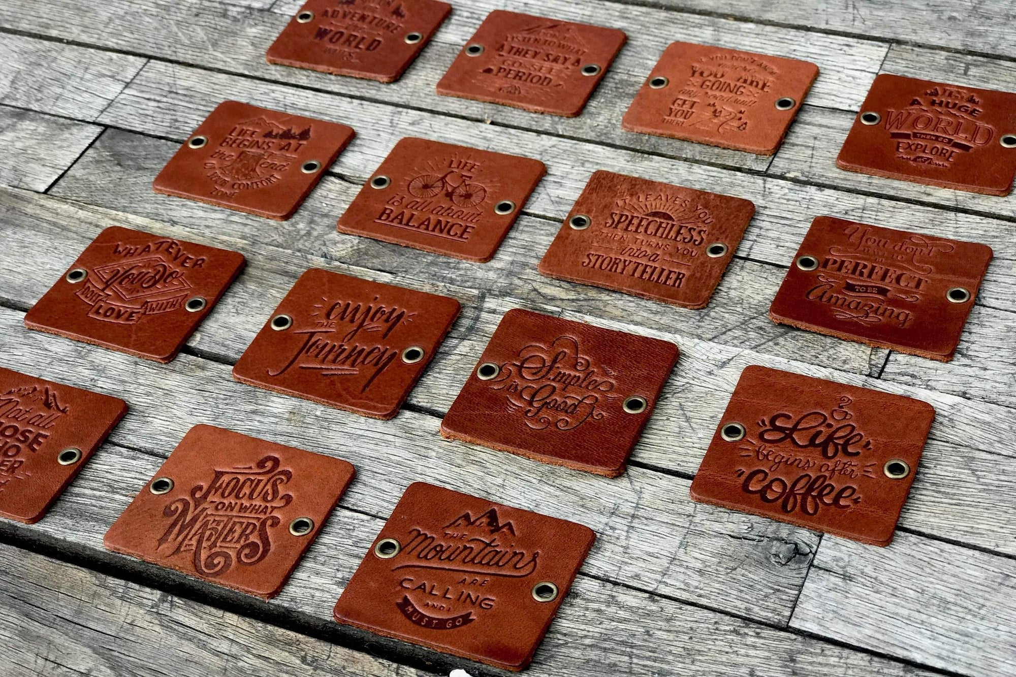 Traveler&#39;s Notebook için Deri Etiket