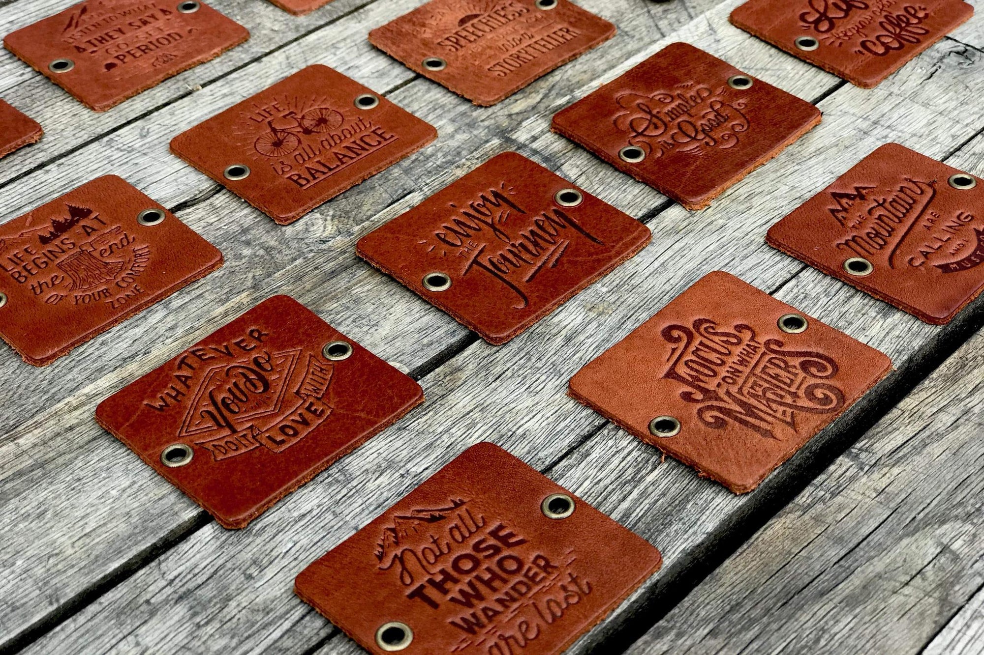 Traveler&#39;s Notebook için Deri Etiket