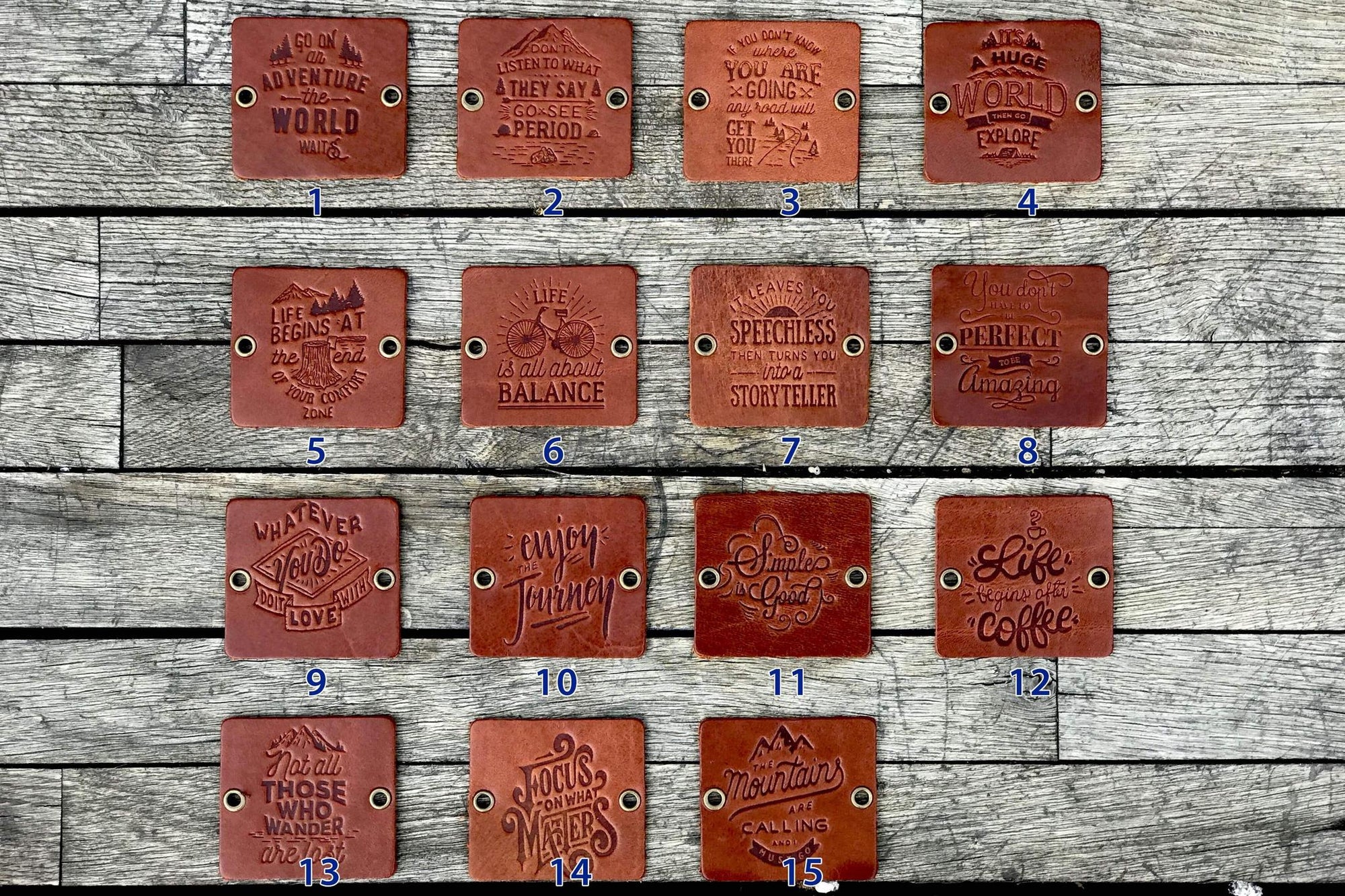 Traveler&#39;s Notebook için Deri Etiket