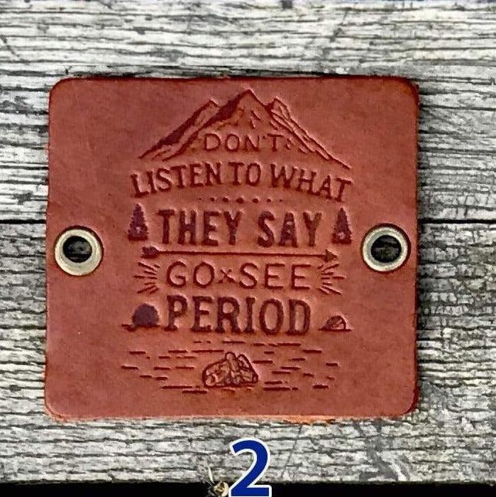 Traveler&#39;s Notebook için Deri Etiket