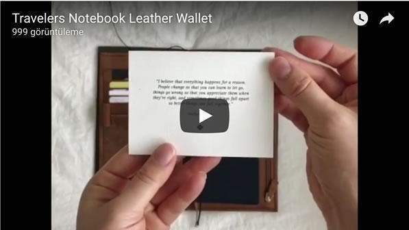 Traveler&#39;s Notebook için Deri Organizer - Regular Ebat - Crazy Horse Brown