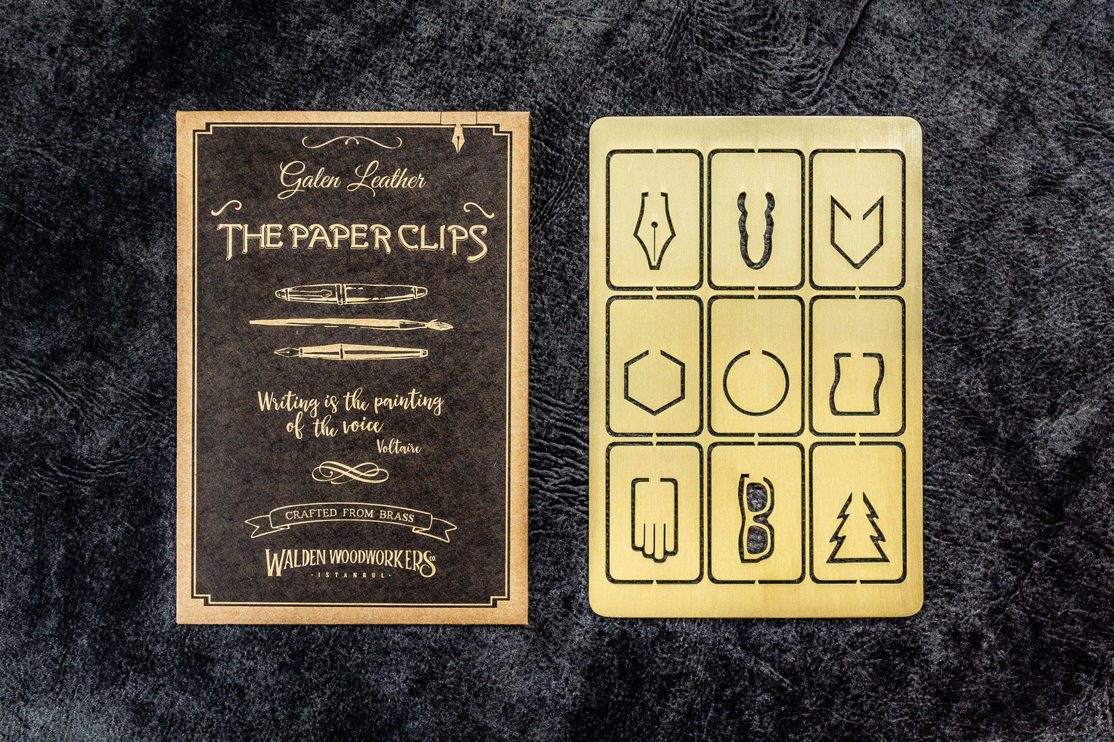 Brass Paper Clip Set-Galen Leather