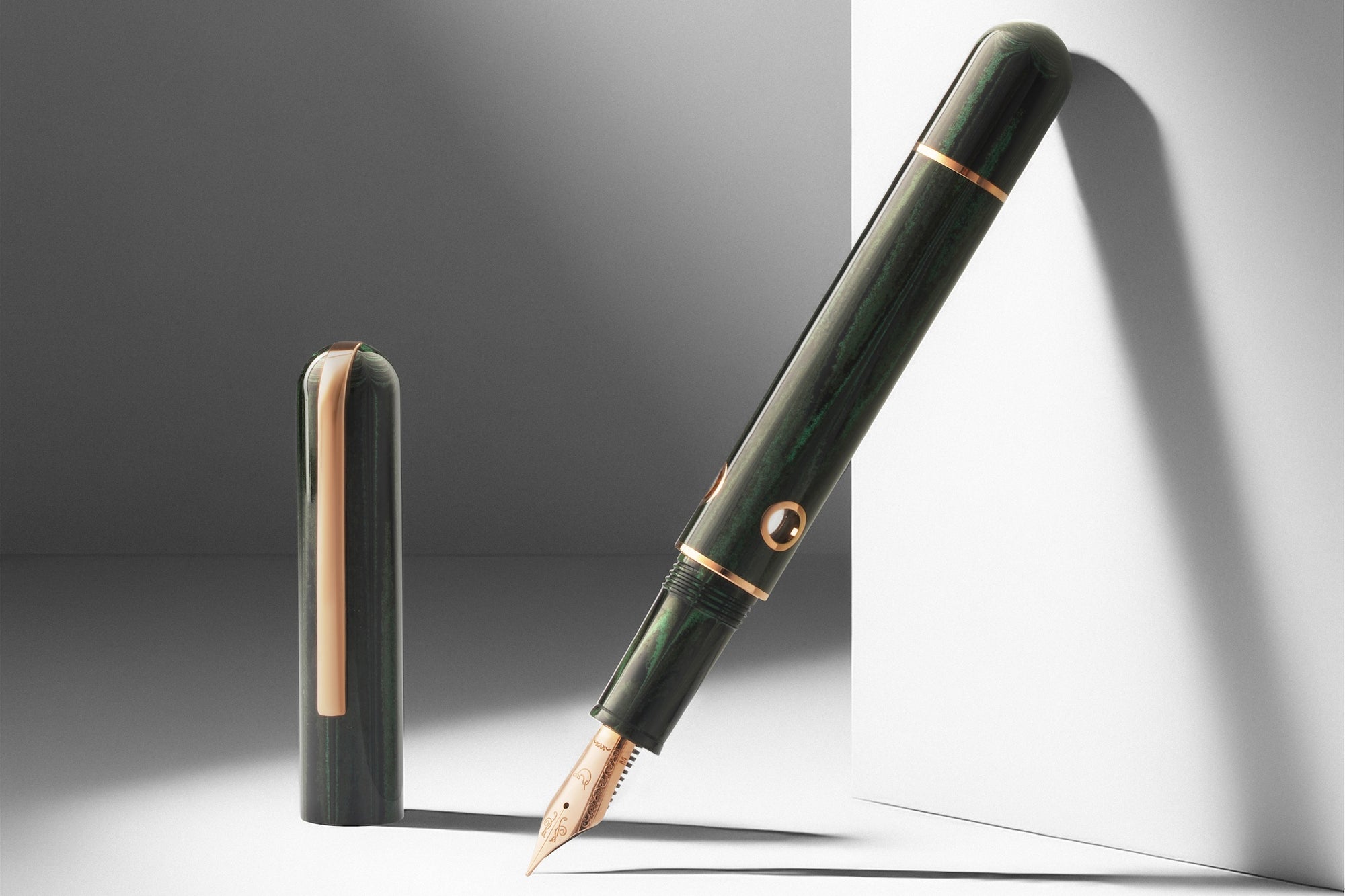 Nahvalur (Narwhal) Nautilus Chelonia Green - Ebonite Dolmakalem