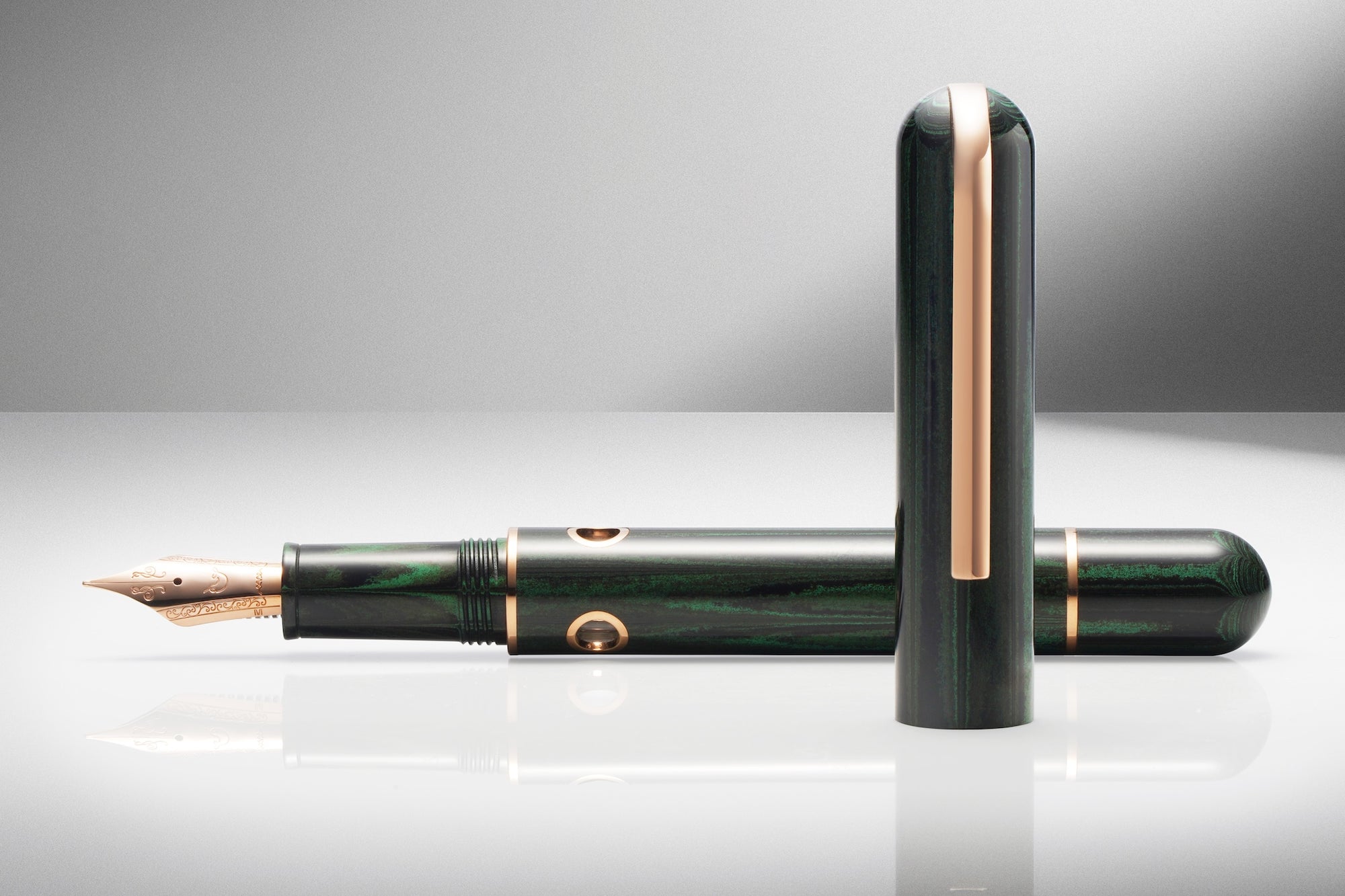 Nahvalur (Narwhal) Nautilus Chelonia Green - Ebonite Dolmakalem