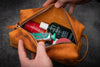 Leather Classic Dopp Kit &amp; Travel Toiletry Bag - Crazy Horse Brown-Galen Leather