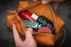 Leather Classic Dopp Kit &amp; Travel Toiletry Bag - Crazy Horse Brown-Galen Leather