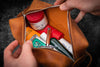 Leather Classic Dopp Kit &amp; Travel Toiletry Bag - Crazy Horse Tan-Galen Leather