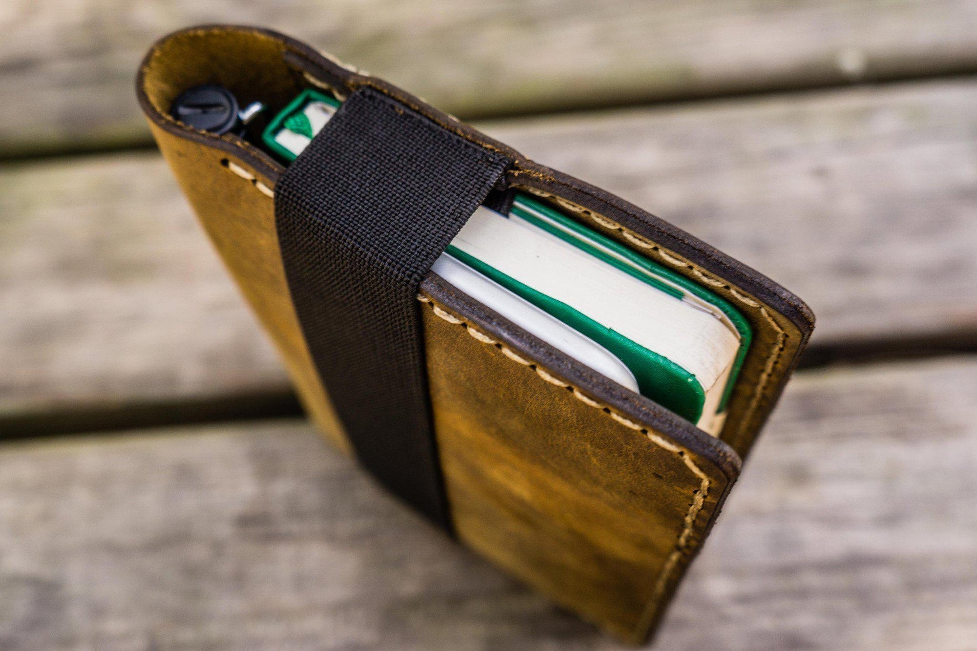 Leather Leuchtturm1917 A6 Notebook Cover - Crazy Horse Brown-Galen Leather