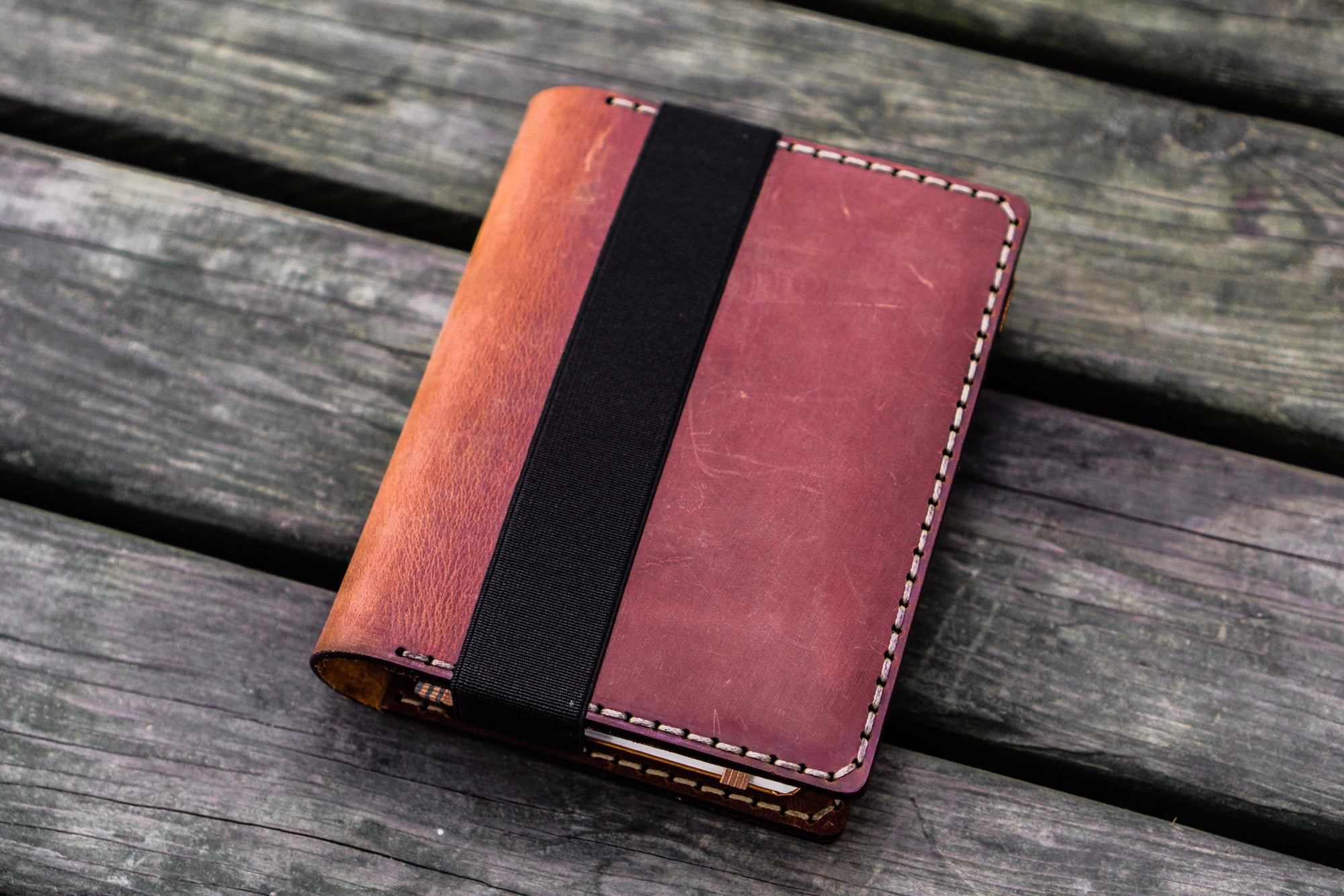 Leather Leuchtturm1917 A6 Notebook Cover - Crazy Horse Tan-Galen Leather
