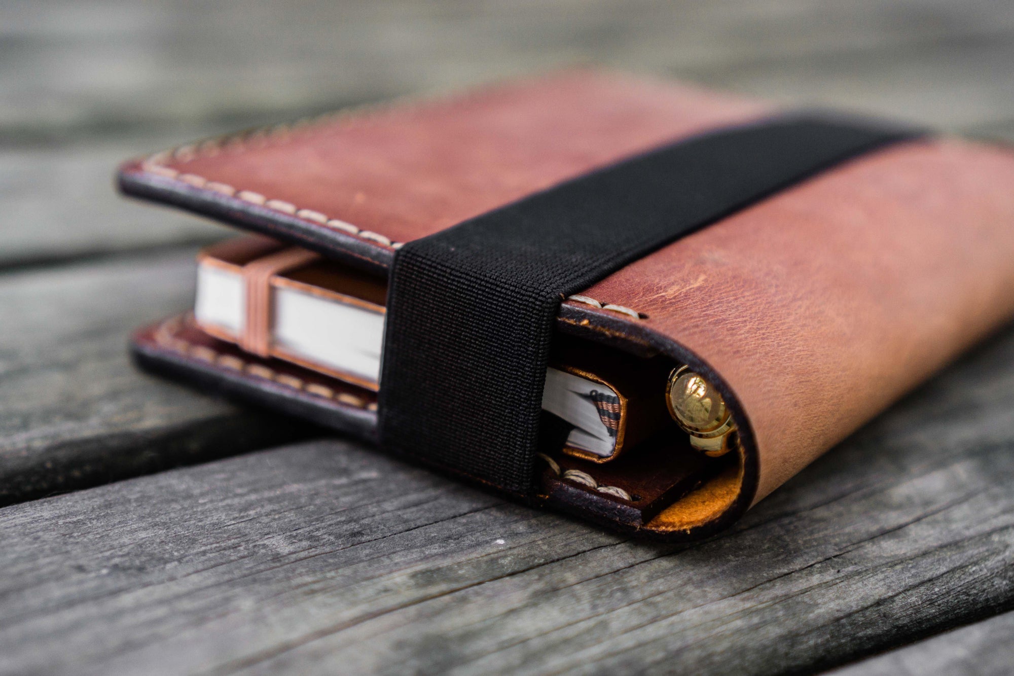 Leather Leuchtturm1917 A6 Notebook Cover - Crazy Horse Tan-Galen Leather