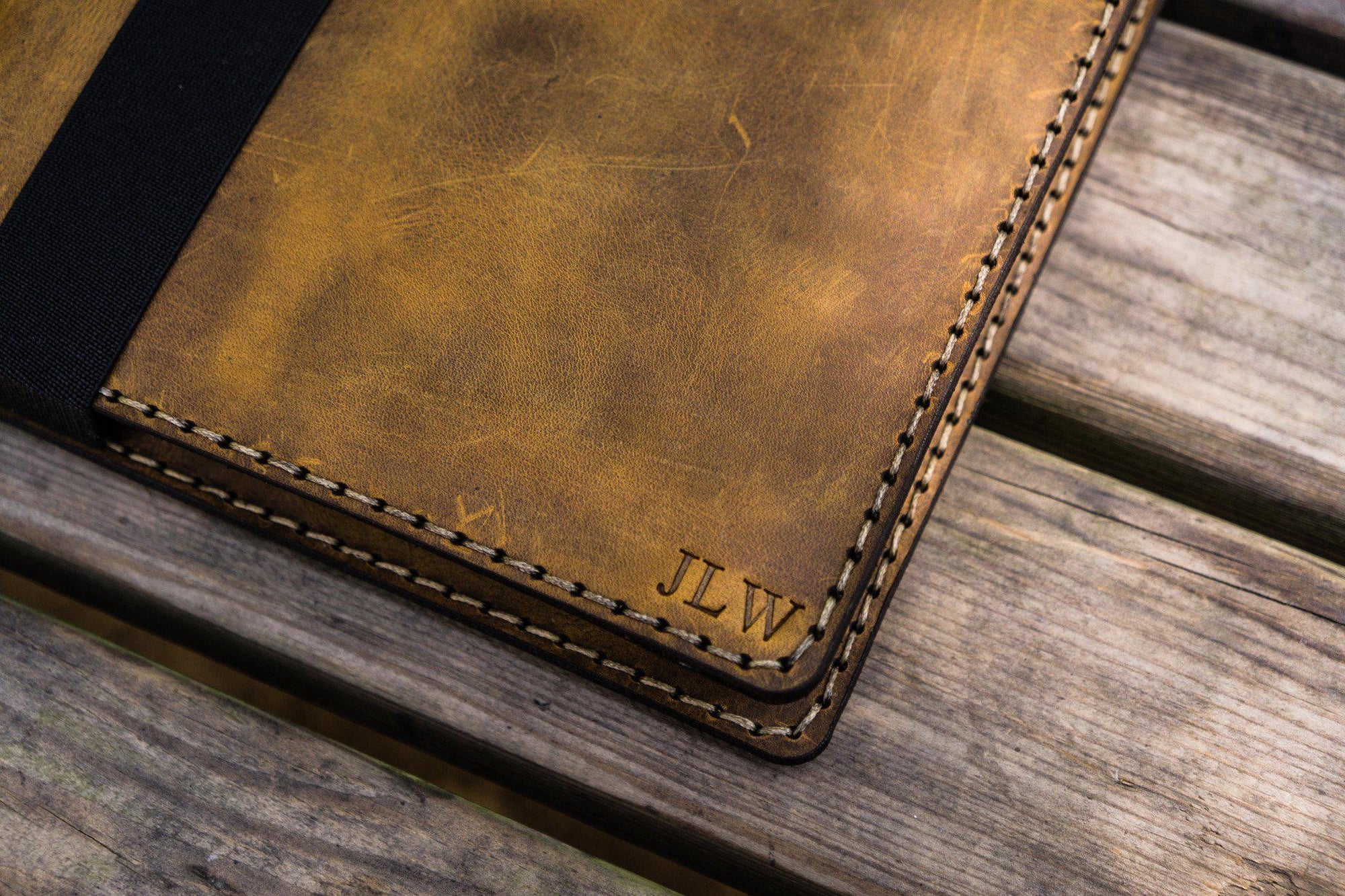 Leather Leuchtturm1917 B5 Notebook &amp; iPad Air/Pro Cover - Crazy Horse Leather-Galen Leather