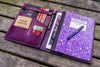 Leather Leuchtturm1917 B5 Notebook &amp; iPad Air/Pro Cover - Purple-Galen Leather
