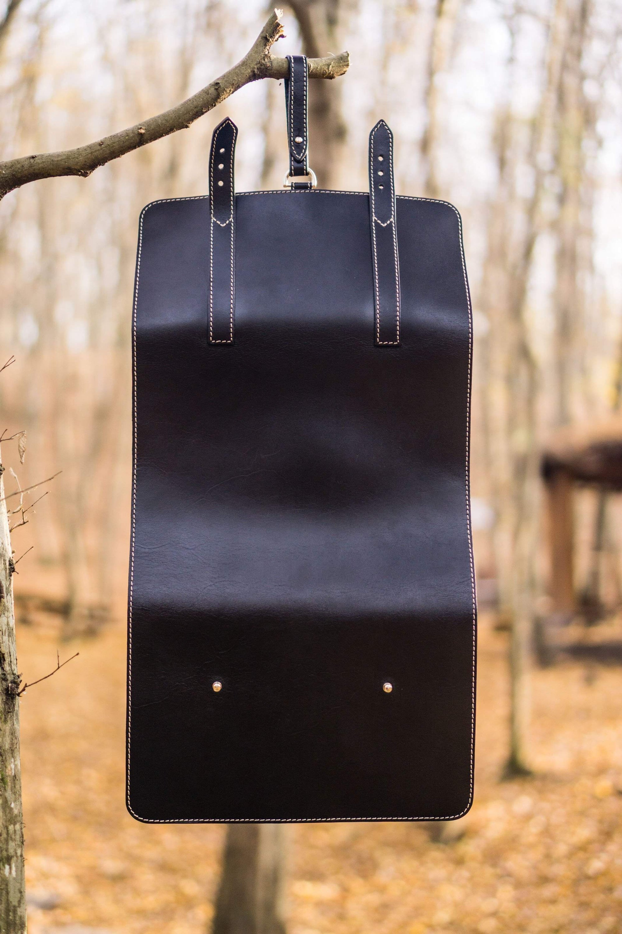 Leather Toiletry / Travel Bag - Black-Galen Leather